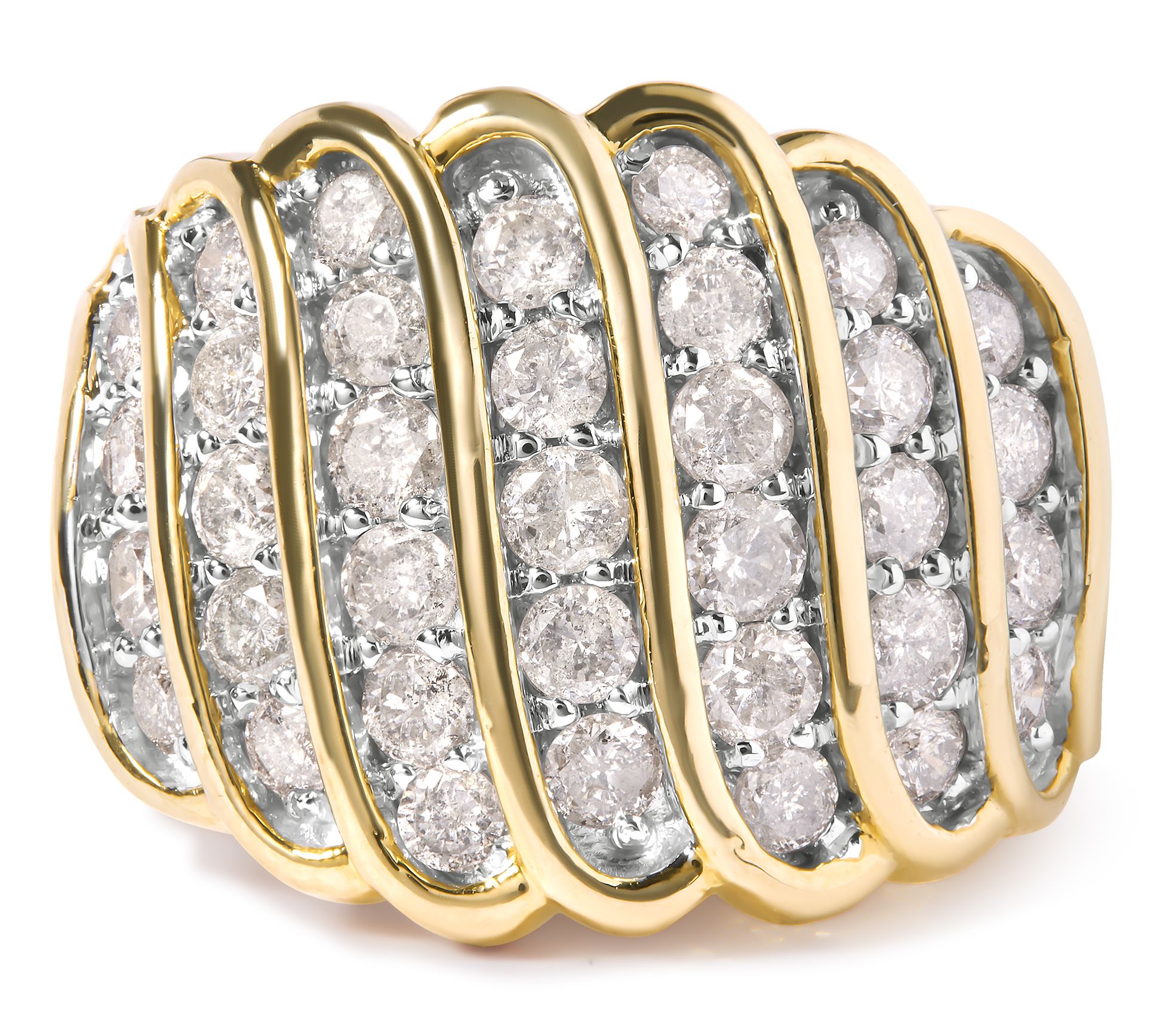 Haus of Brilliance 2.00 cttw Diamond Cocktail Ring, 14K Plated