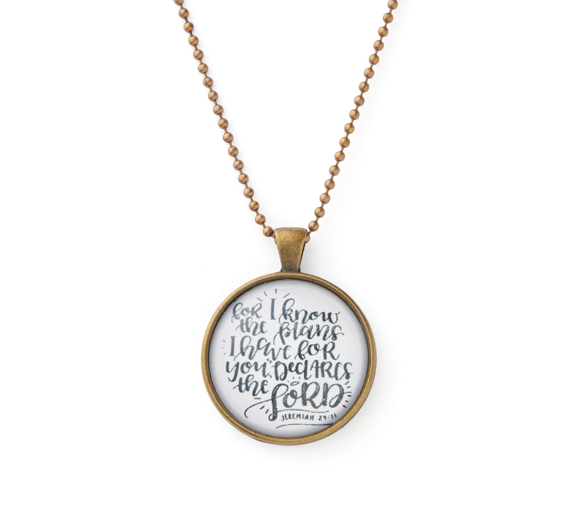 The Vintage Sparrow For I Know the Plans Pendant w/ Chain