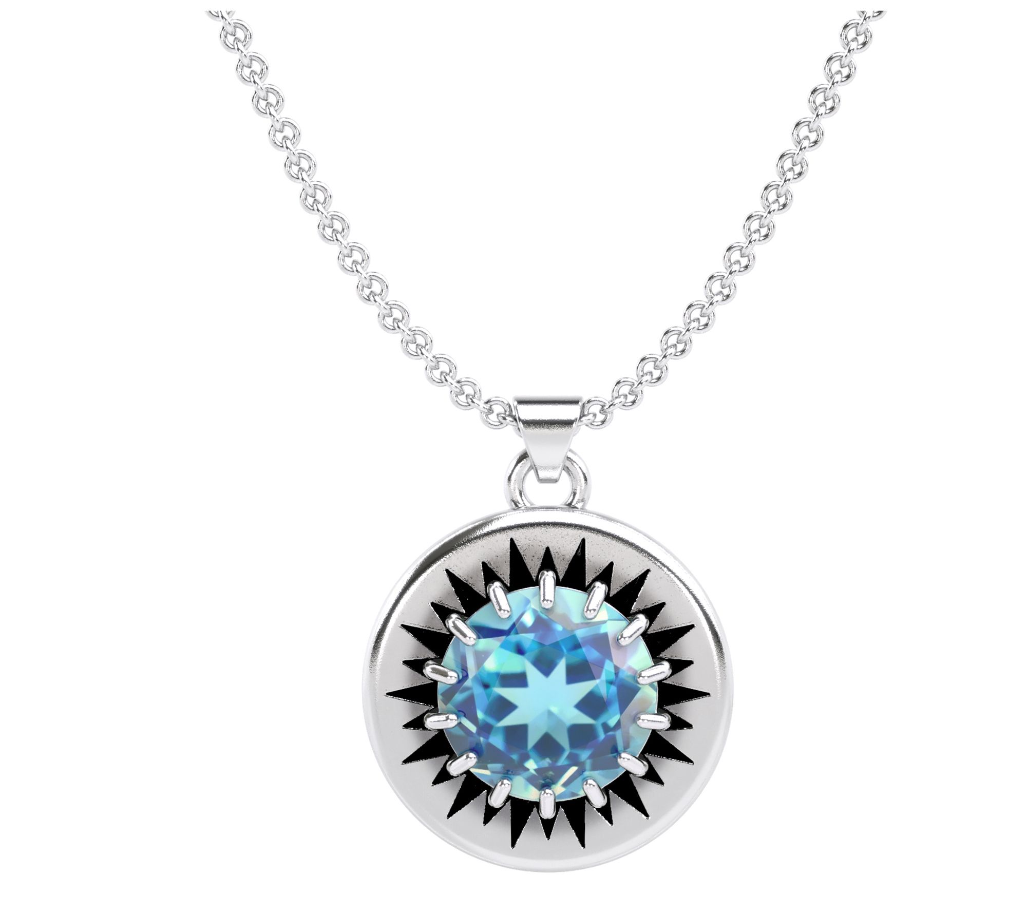 Or Paz Sunshine Design Gemstone Pendant w/ Chain
