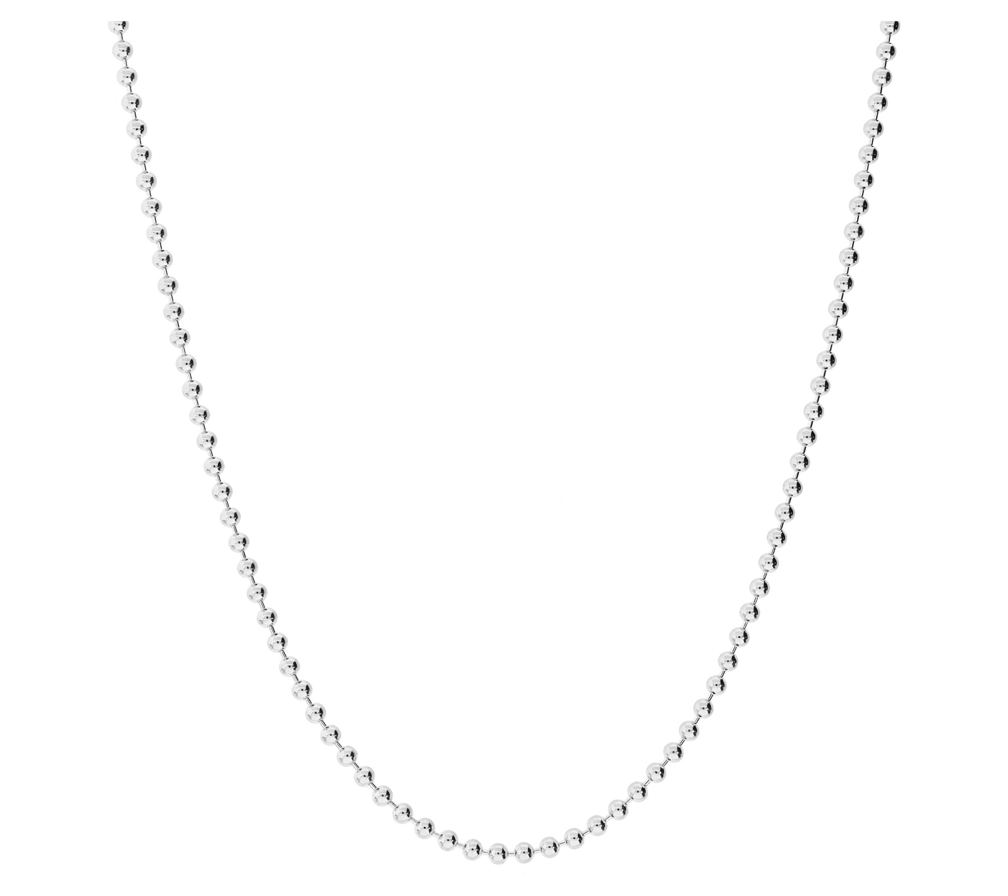Bronzo Italia 18" Beaded Chain Necklace, 18K Gold Plated