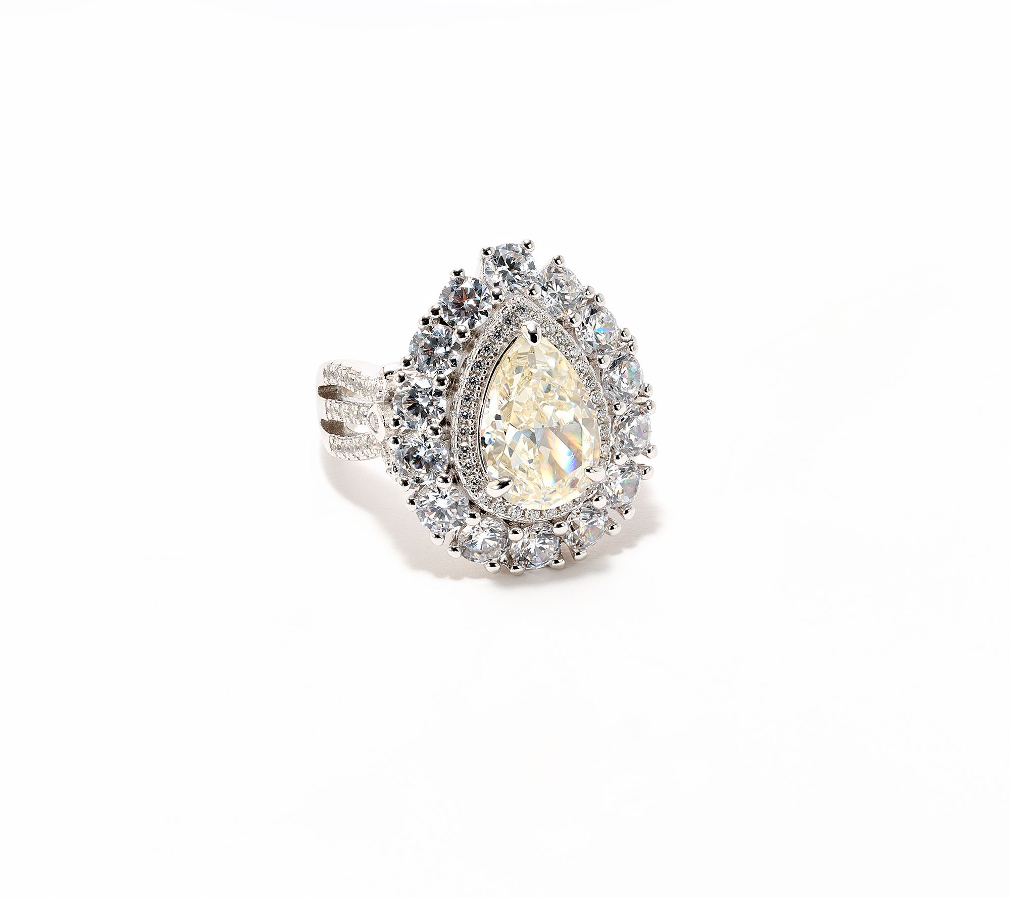 Kathy Hilton x Anna Zuckerman Sunny Isles Pear Ring, Sterling Silver
