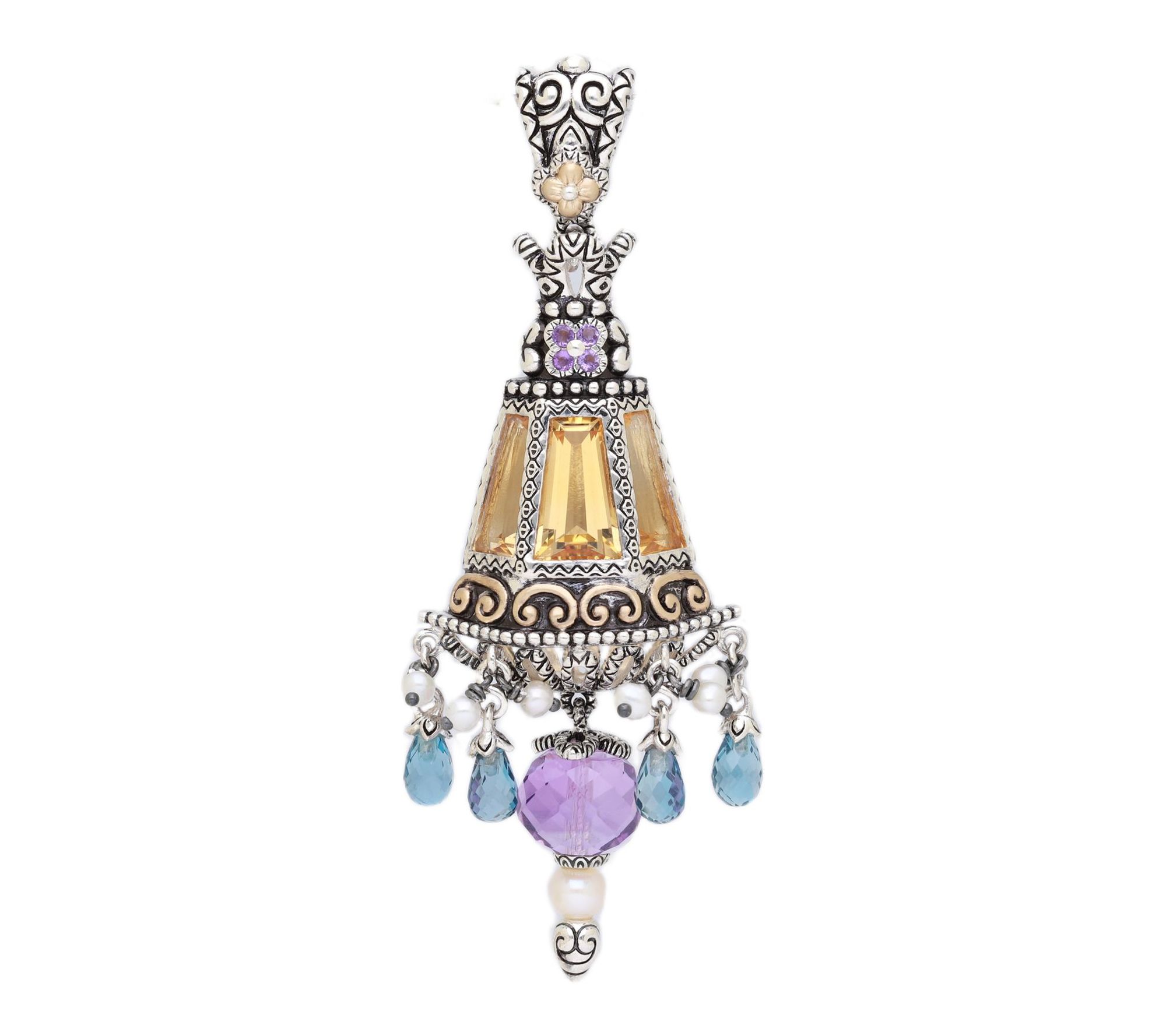 Barbara Bixby Sterling & 18K Gemstone Lantern Enhancer