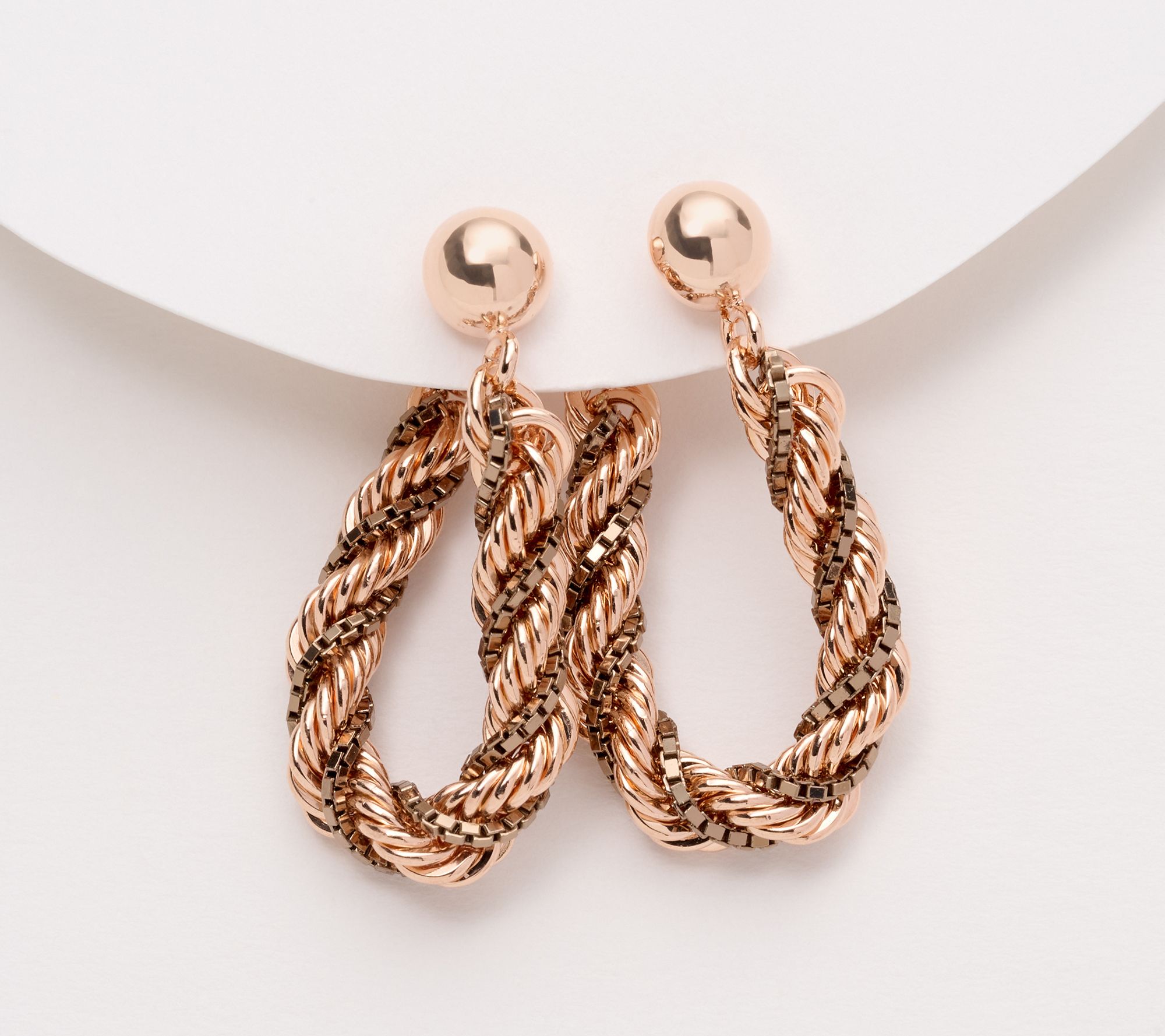 David Markstein Premier "Duetto" Rope and Box Earring
