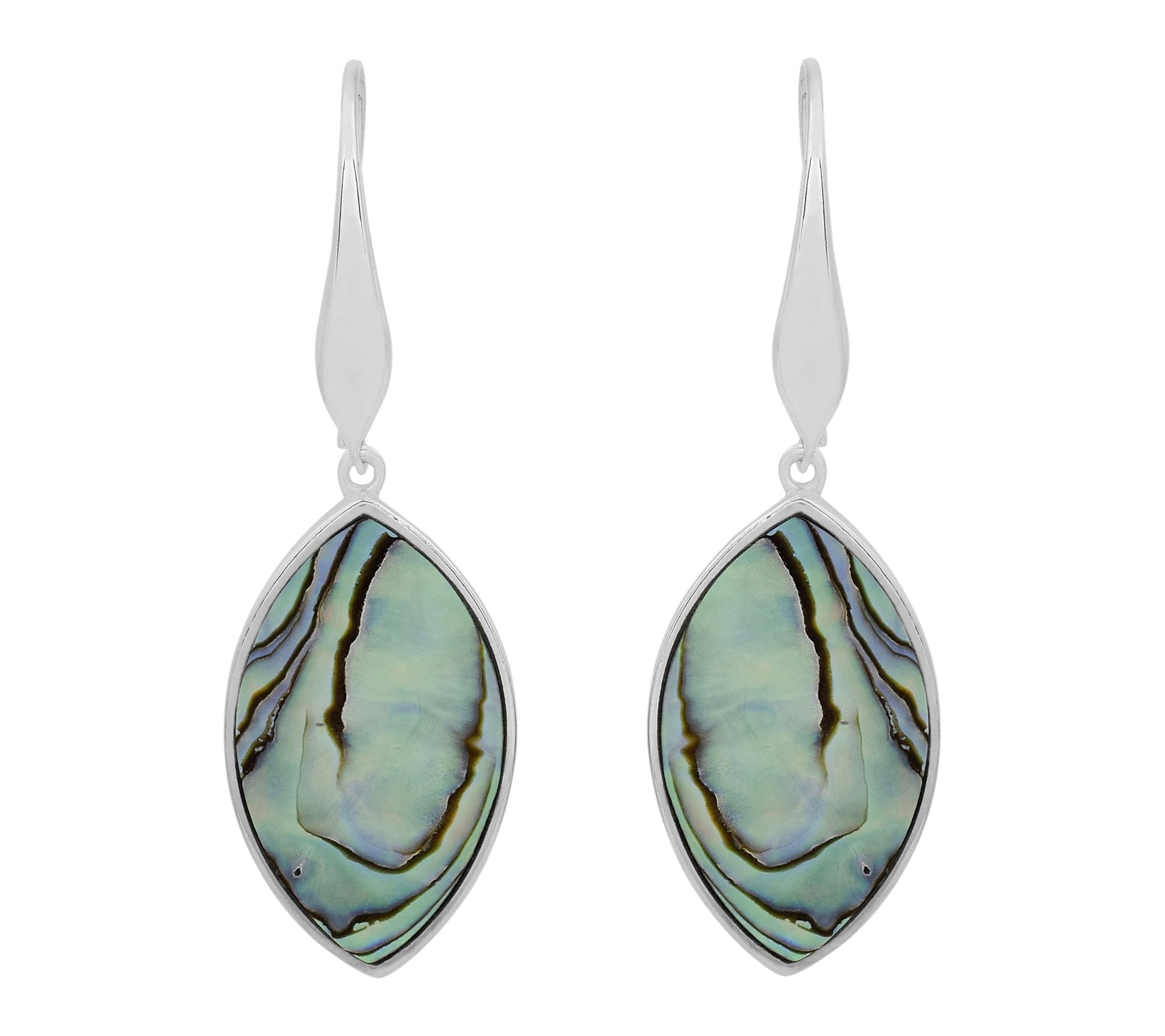 Affinity Gems Abalone Dangle Earrings, Sterling