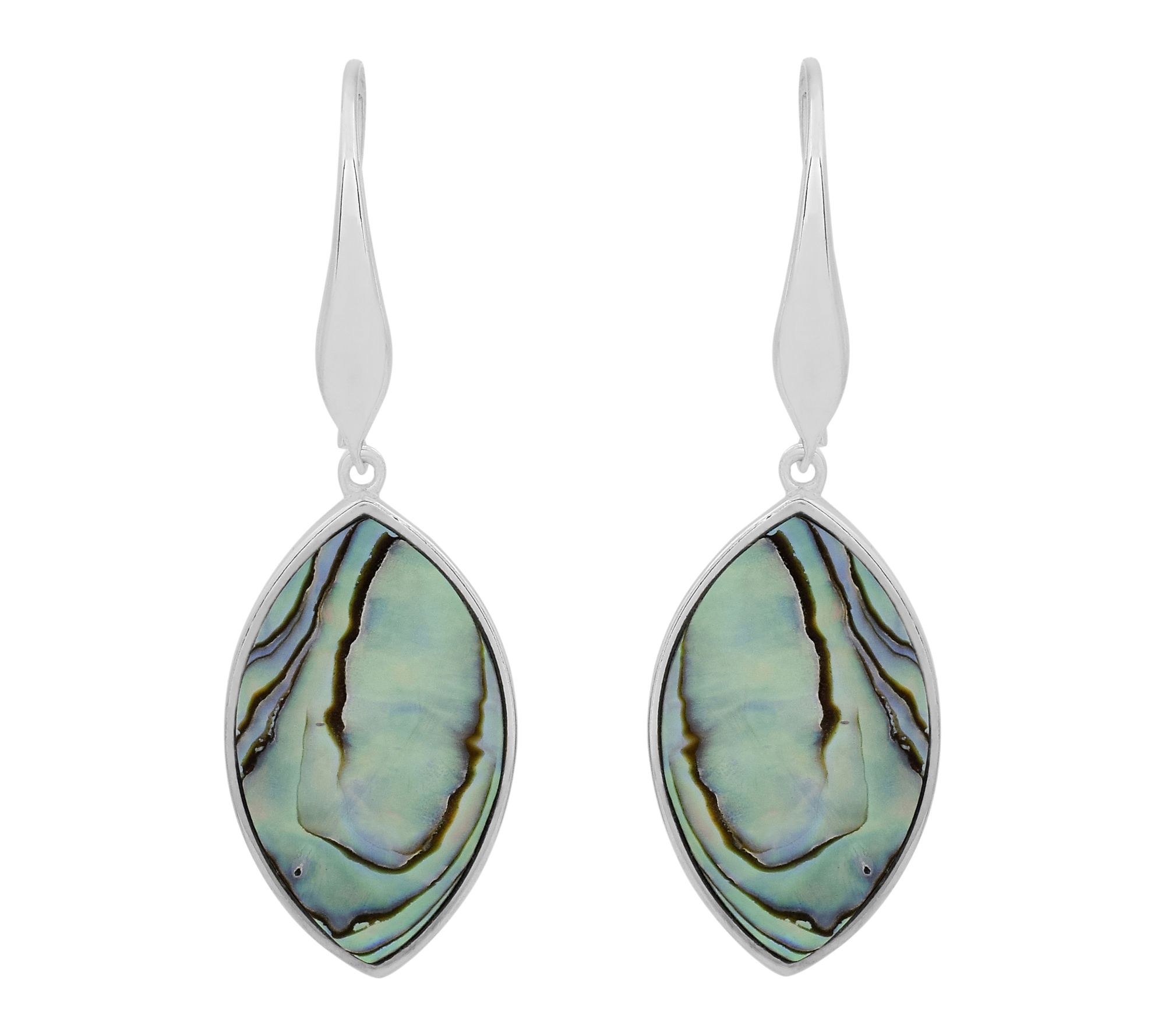 Affinity Gems Abalone Dangle Earrings, Sterling