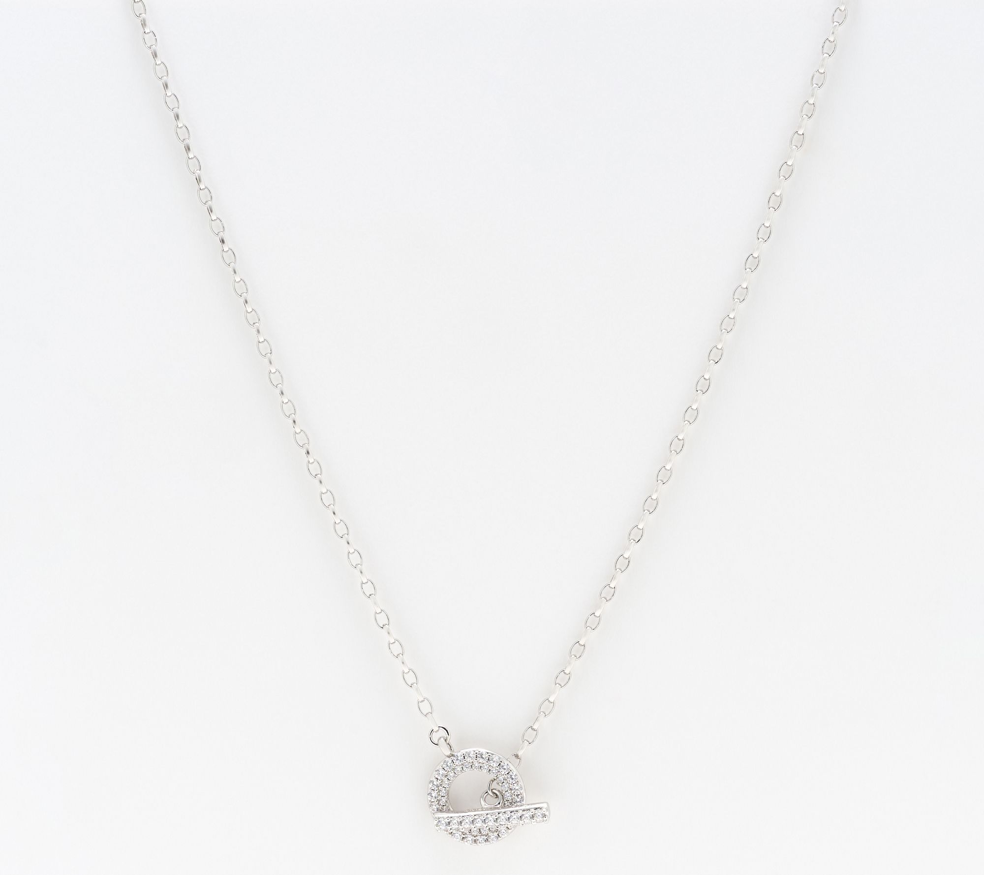 Diamonique Italia Bronze Toggle Necklace