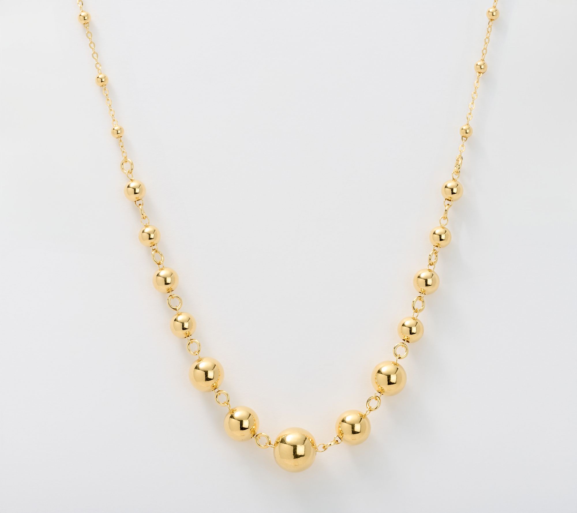 David Markstein Sterling Silver Upscale Bead Necklace