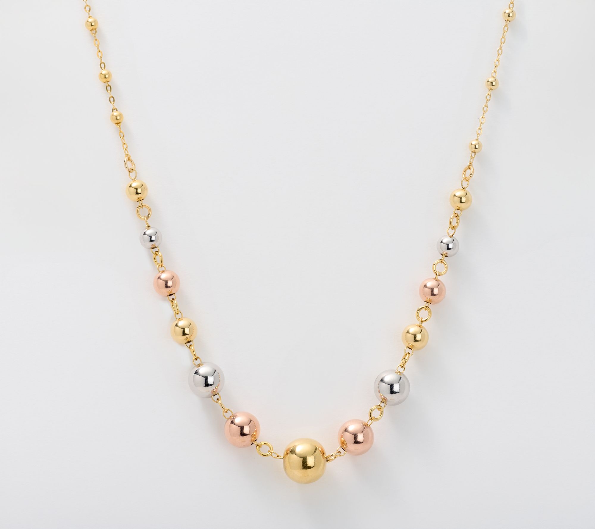 David Markstein Sterling Silver Upscale Bead Necklace