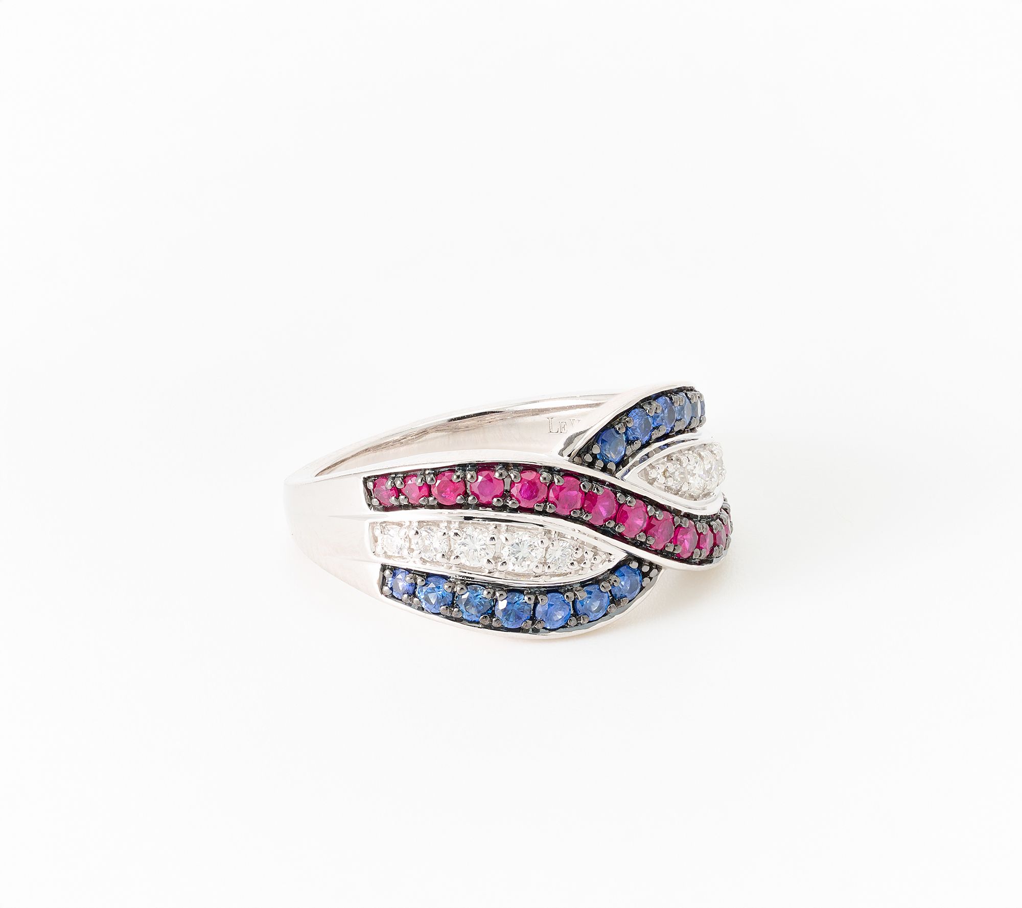 Carlo Viani Americana Crossover Ring, 14K Gold