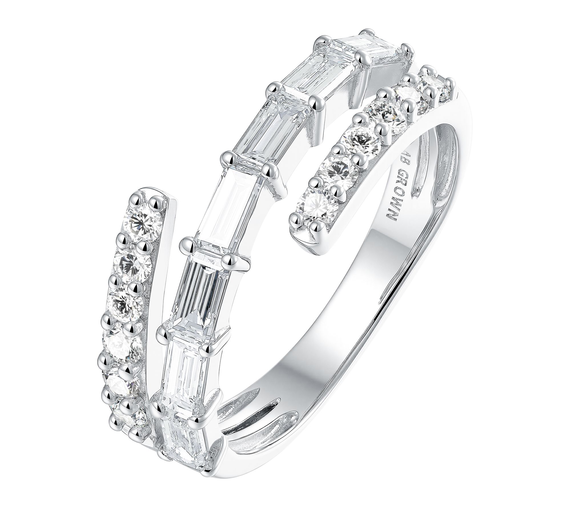 Jen By Jennifer Miller Lab Grown Diamond Spiral Ring, Sterling