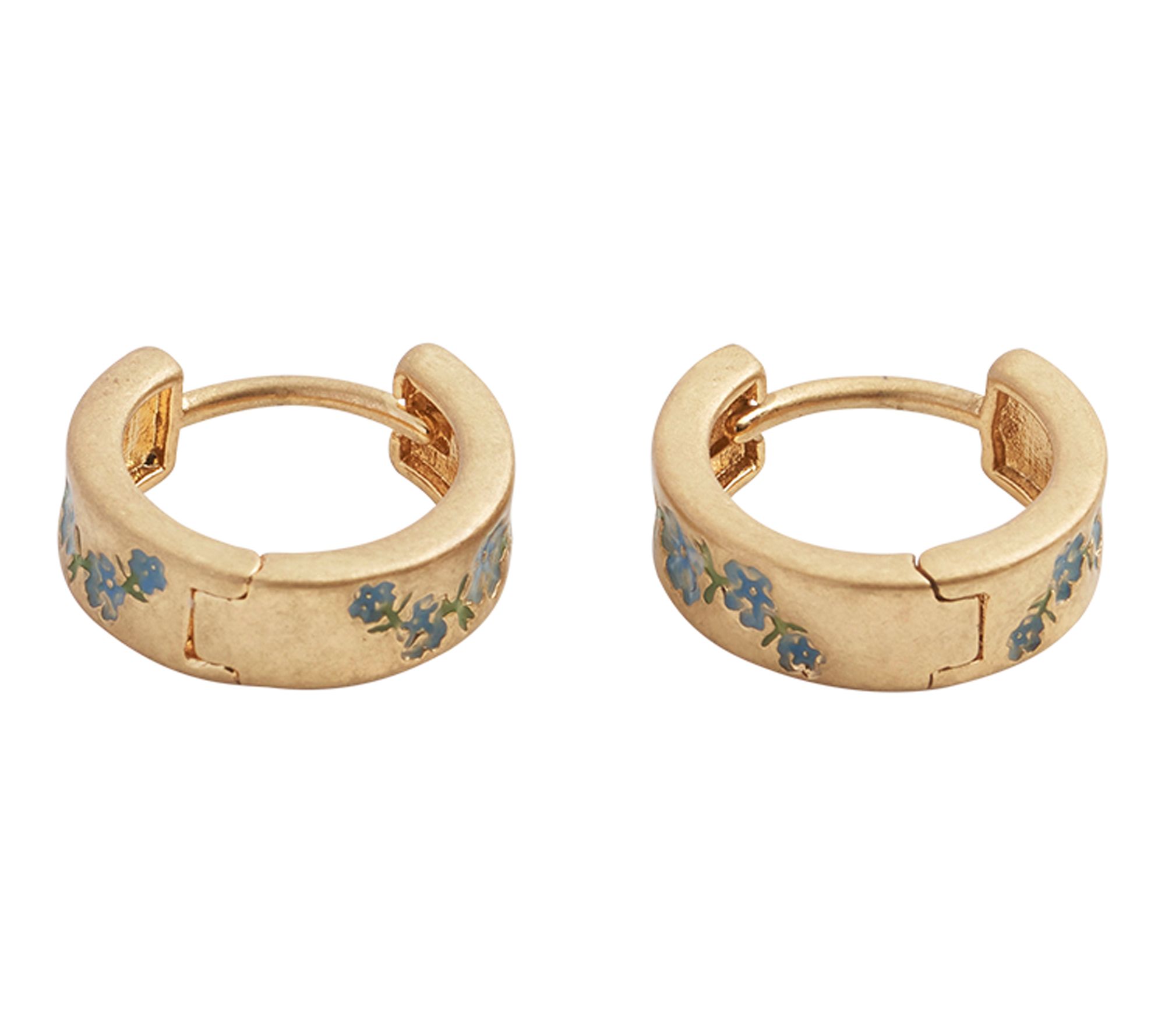 Fable England Forget Me Not Mini Hoop Earrings