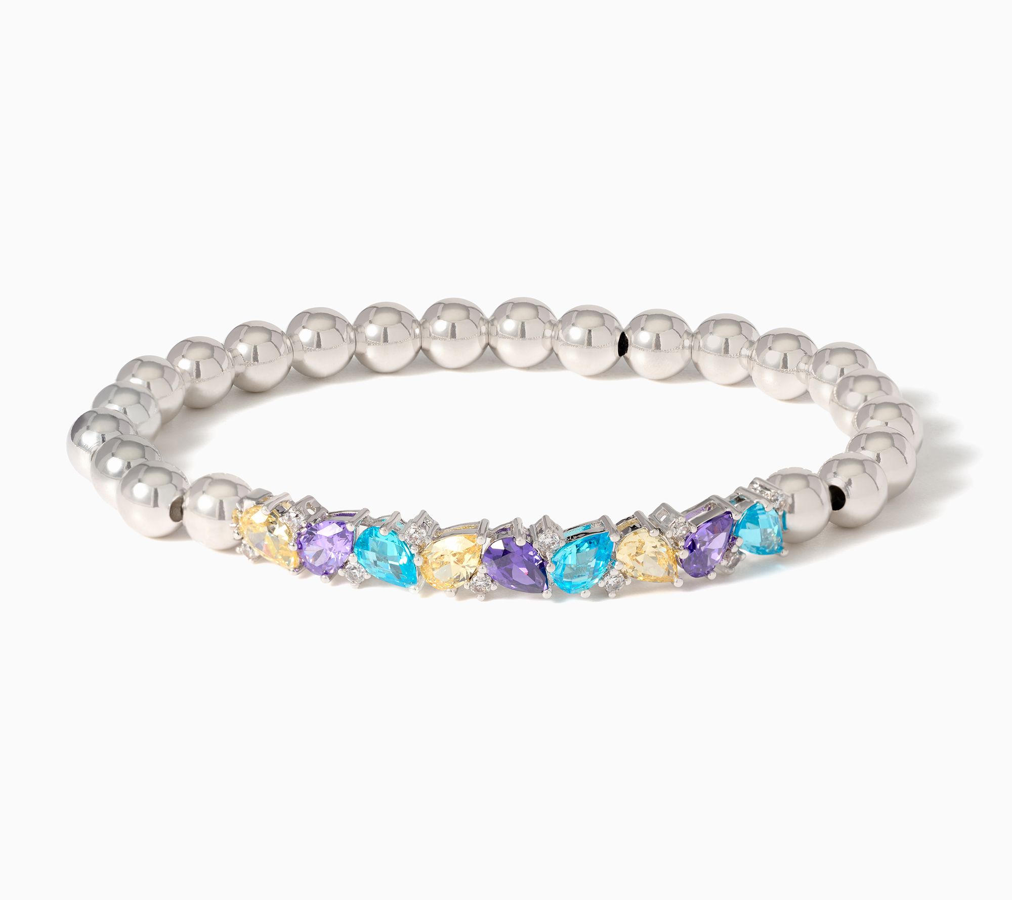 Diamonique x Kathy Levine Pastel Passport StretchBracelet