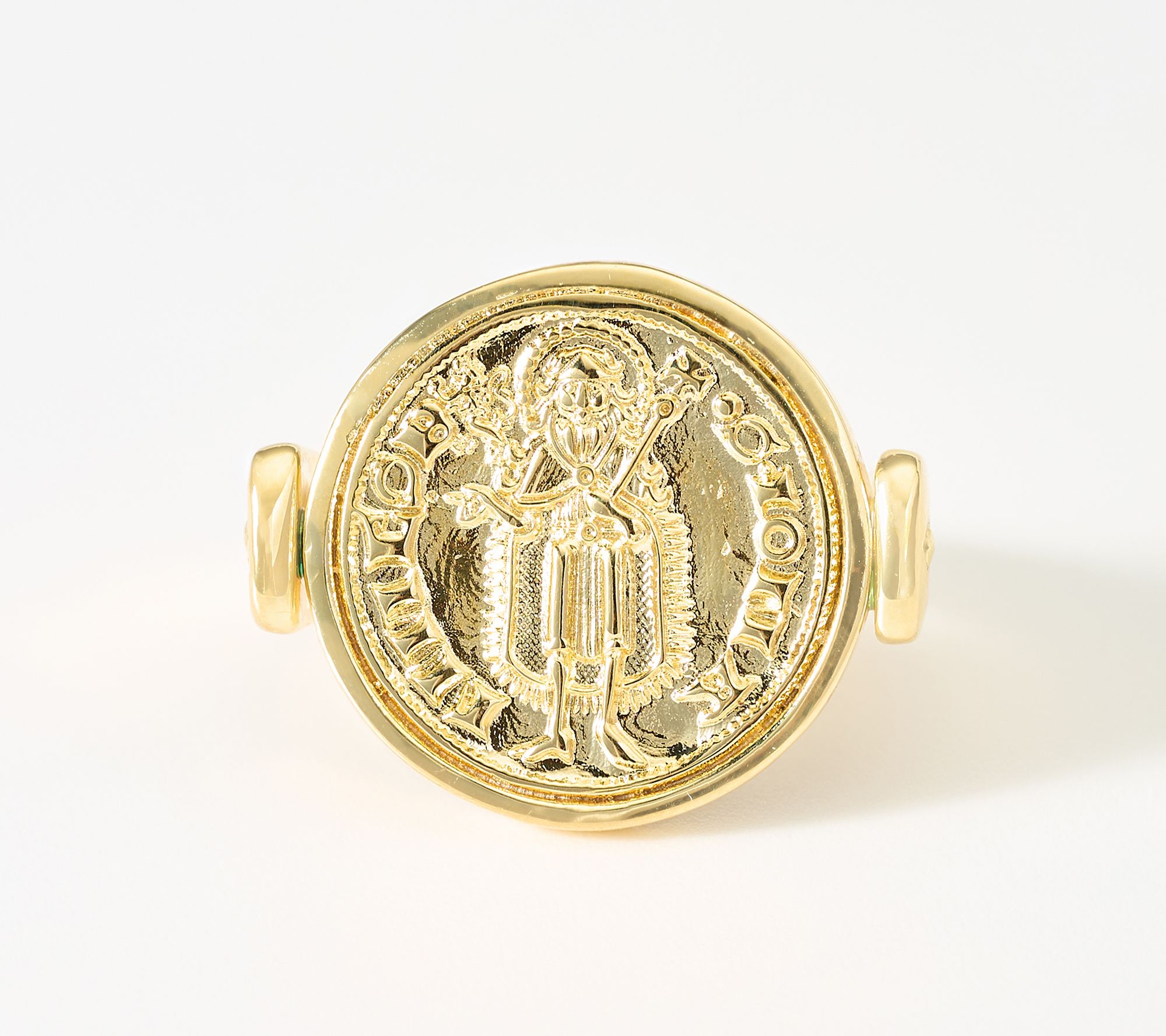 David Markstein Bronze Reversible Florentine Coin Ring