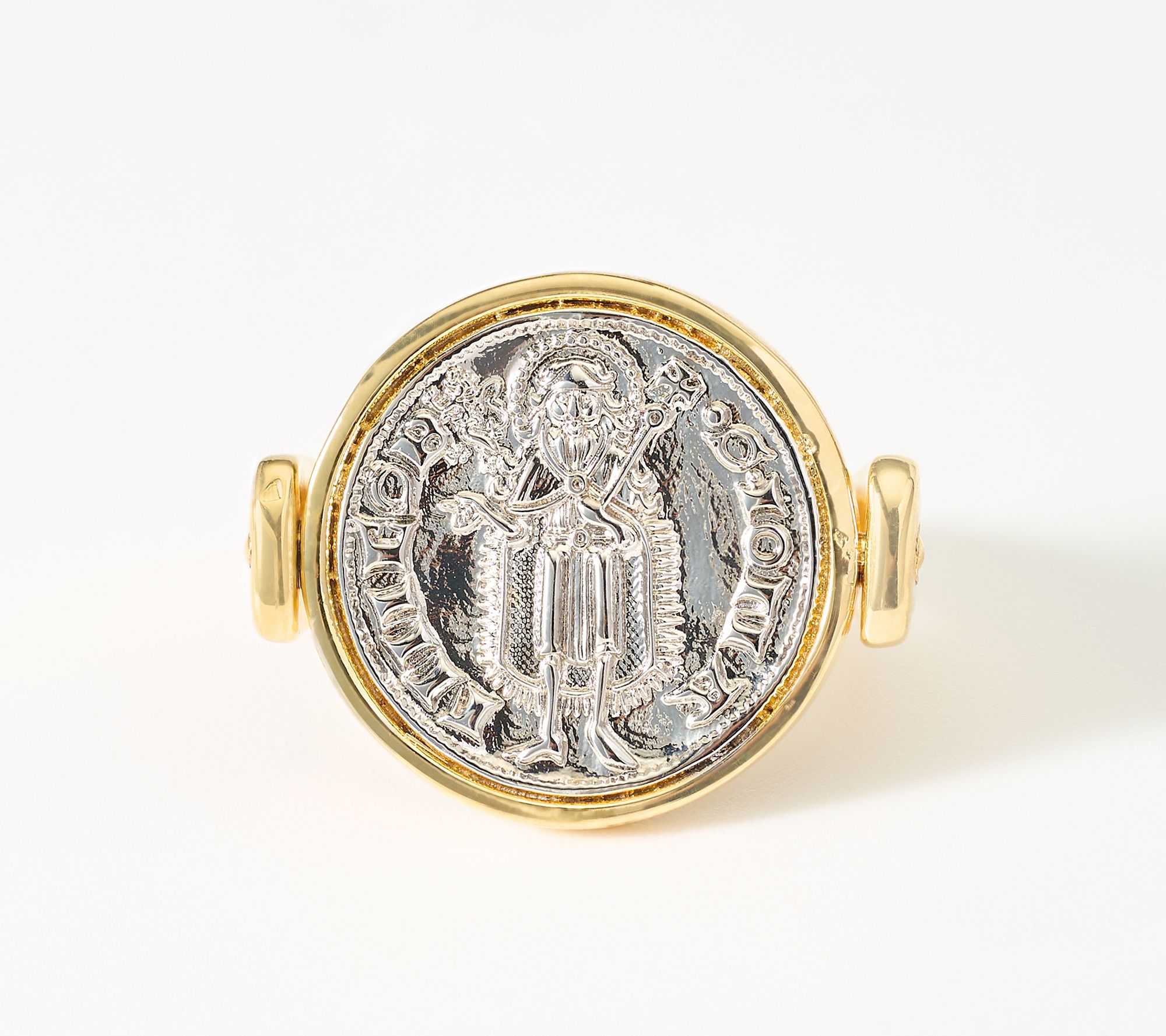 David Markstein Bronze Reversible Florentine Coin Ring