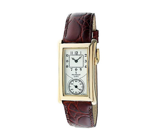 Peugeot Men's Vintage-Style Contoured Dial Doctor's Watch