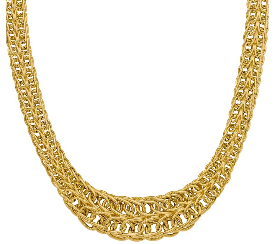 14K Gold Figure-Eight Link Necklace, 20.7g - QVC.com