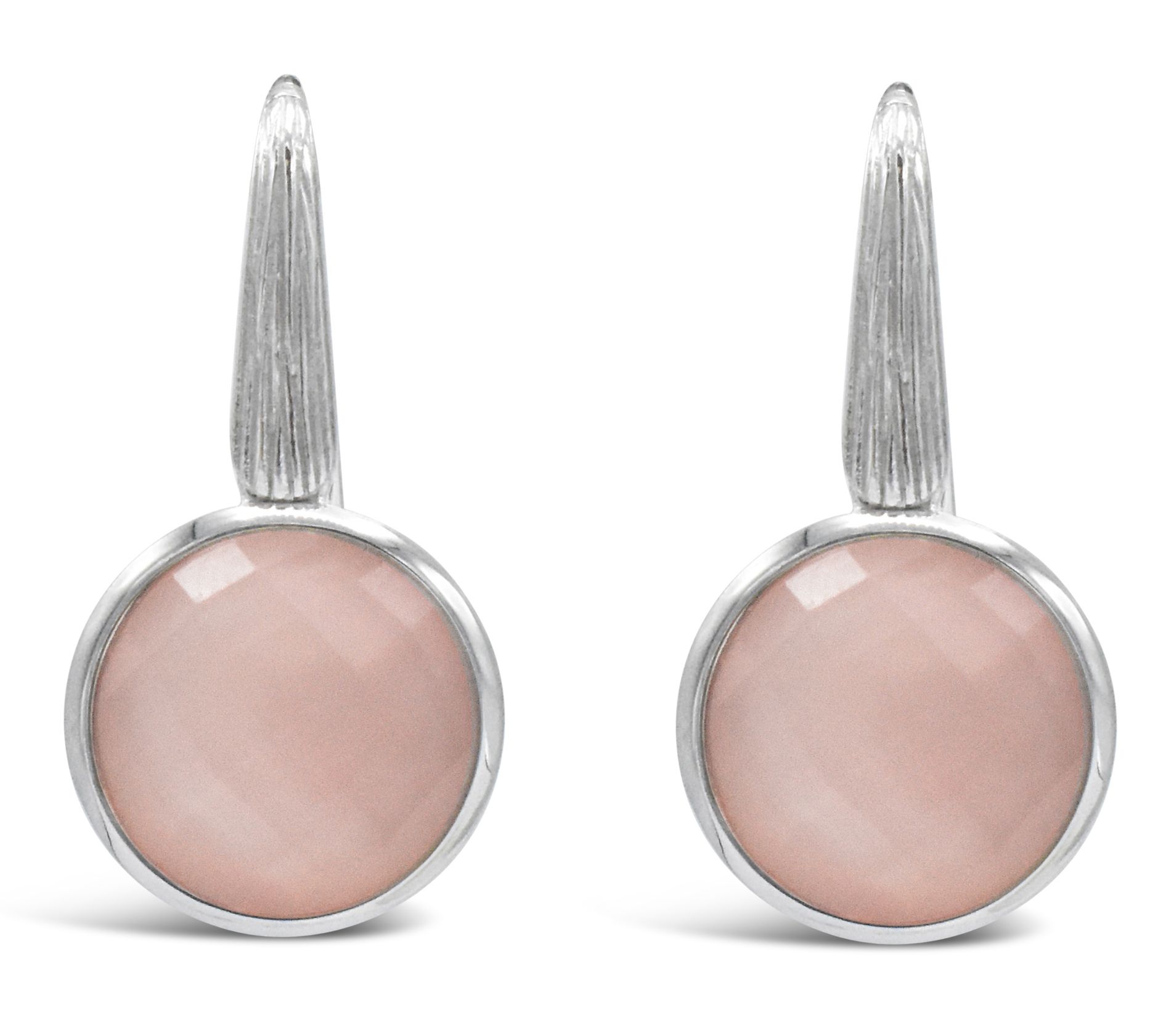 Ariva Sterling Silver Pink Mother-of-Pearl Doublet Earrings