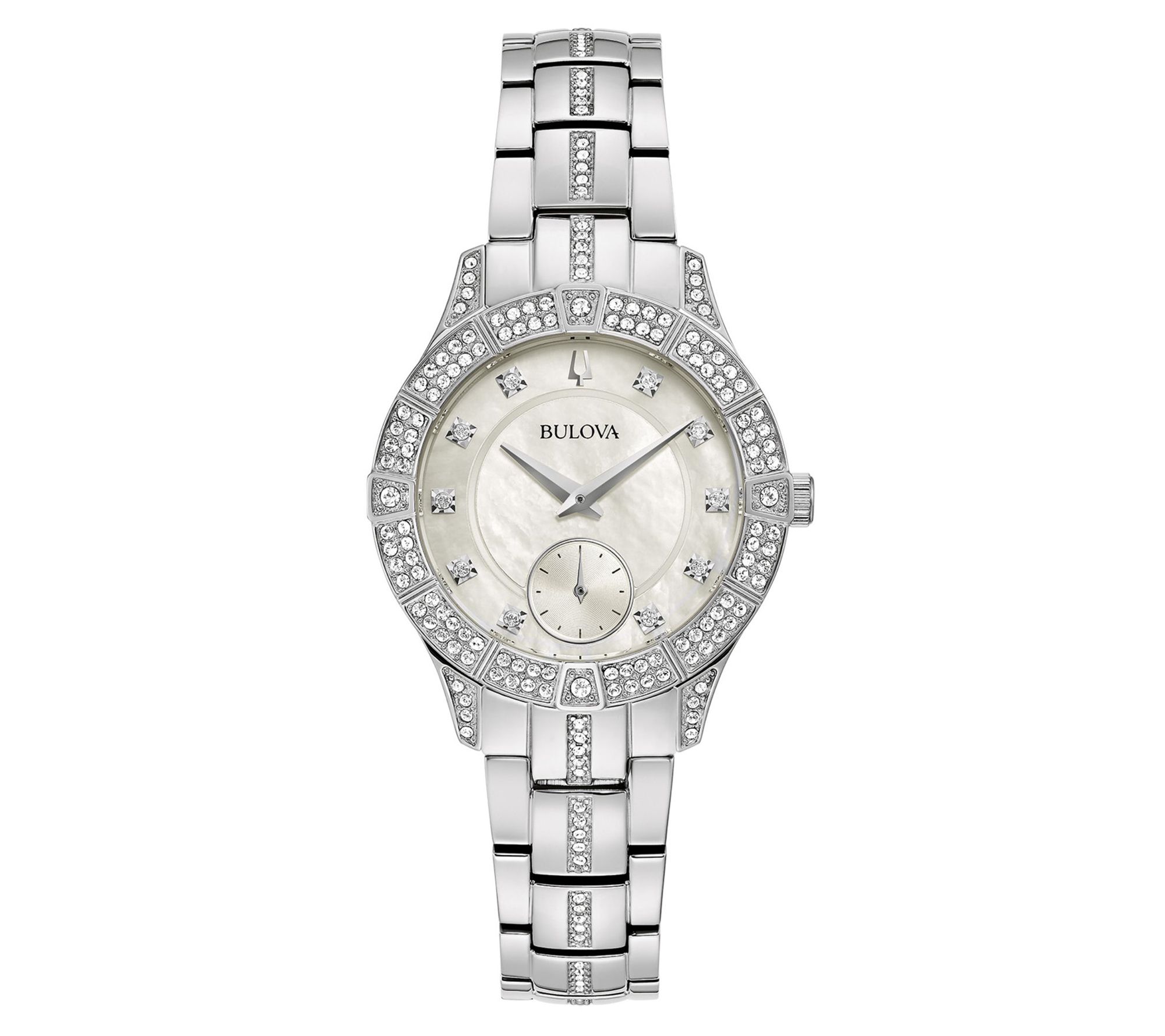 Bulova Women's Stainless Steel Crystal Watch