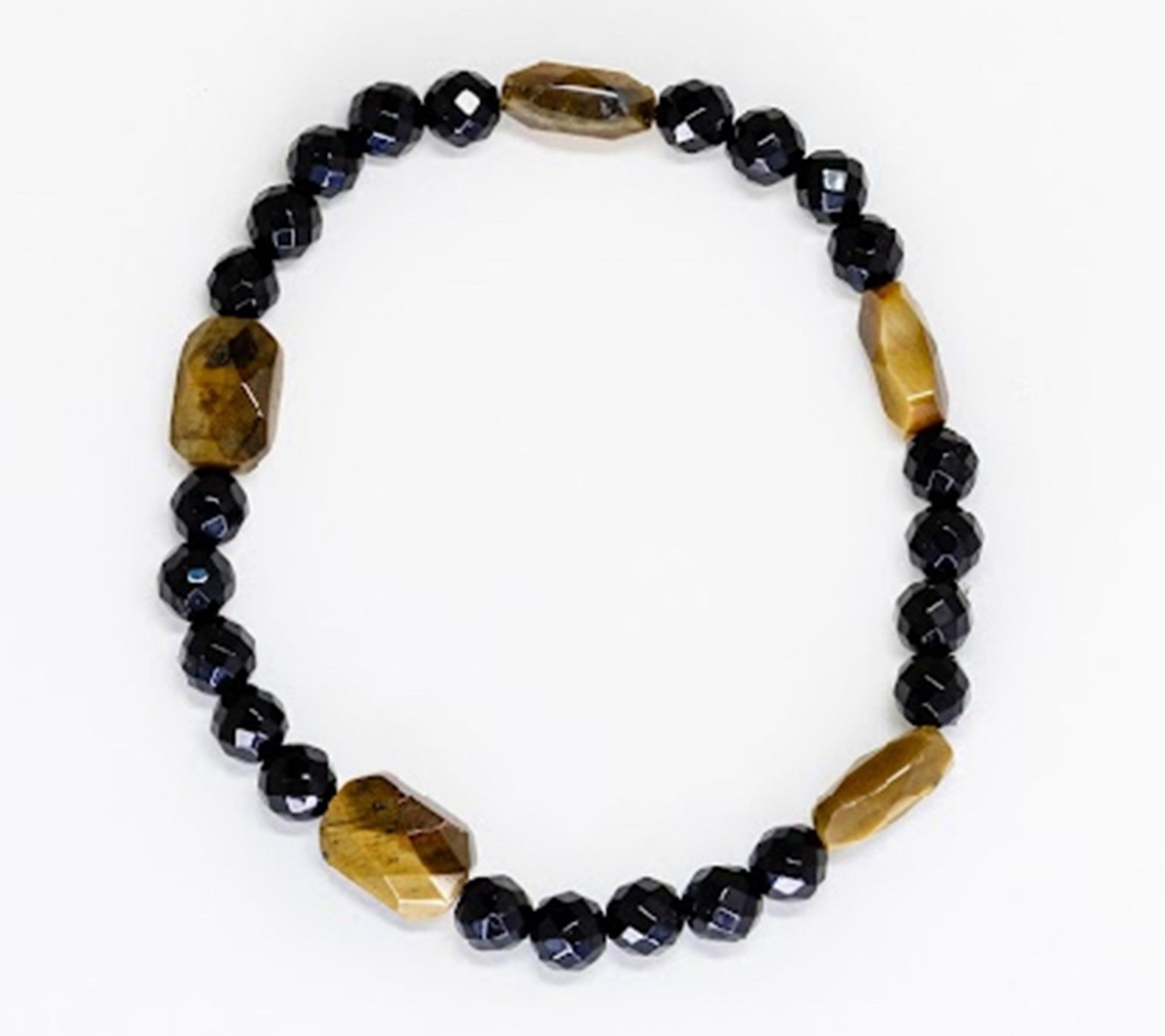 Alkeme STACK-EM Onyx & Tiger's Eye  Stretch Bracelet