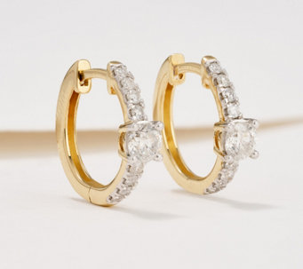 Affinity Diamonds Petite 0.75cttw Diamond Hoop Earrings, 14K - J422430