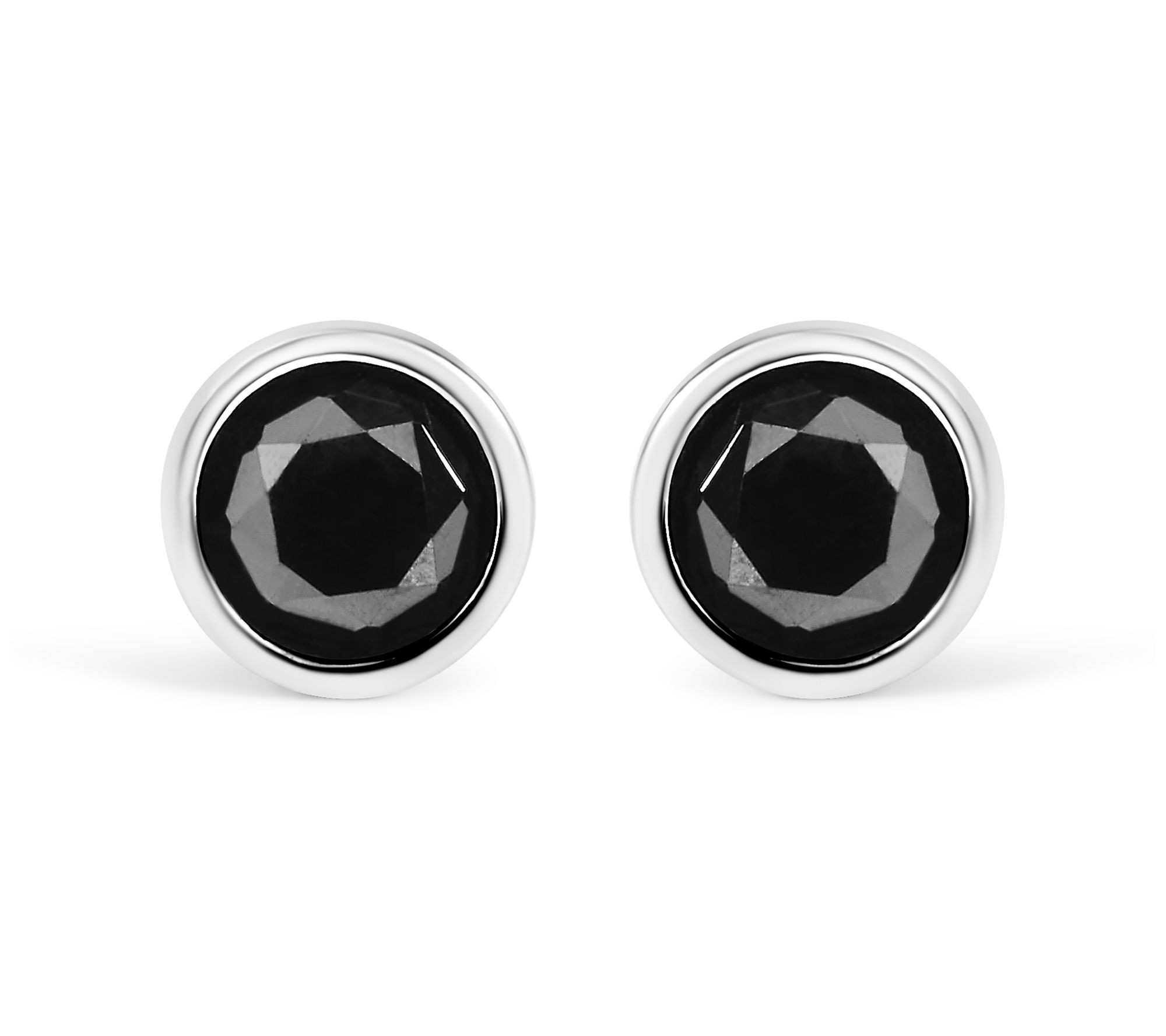 Haus of Brilliance 1.50 cttw Black Diamond Earrings, Sterling