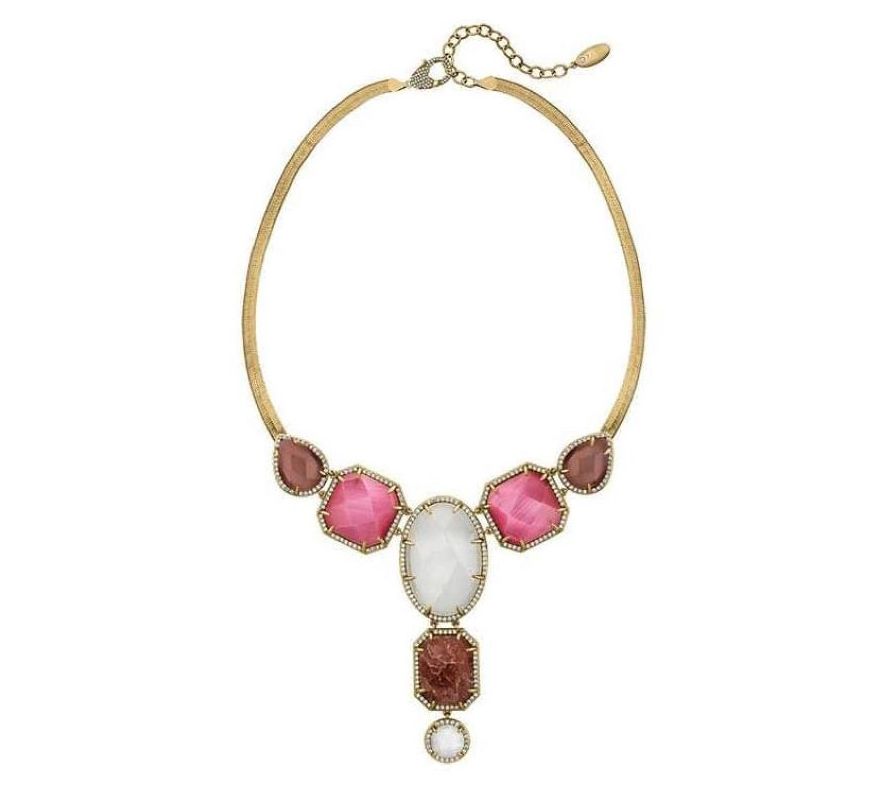 Zaxie By Stefanie Taylor Seaside Shimmer Bib Necklace
