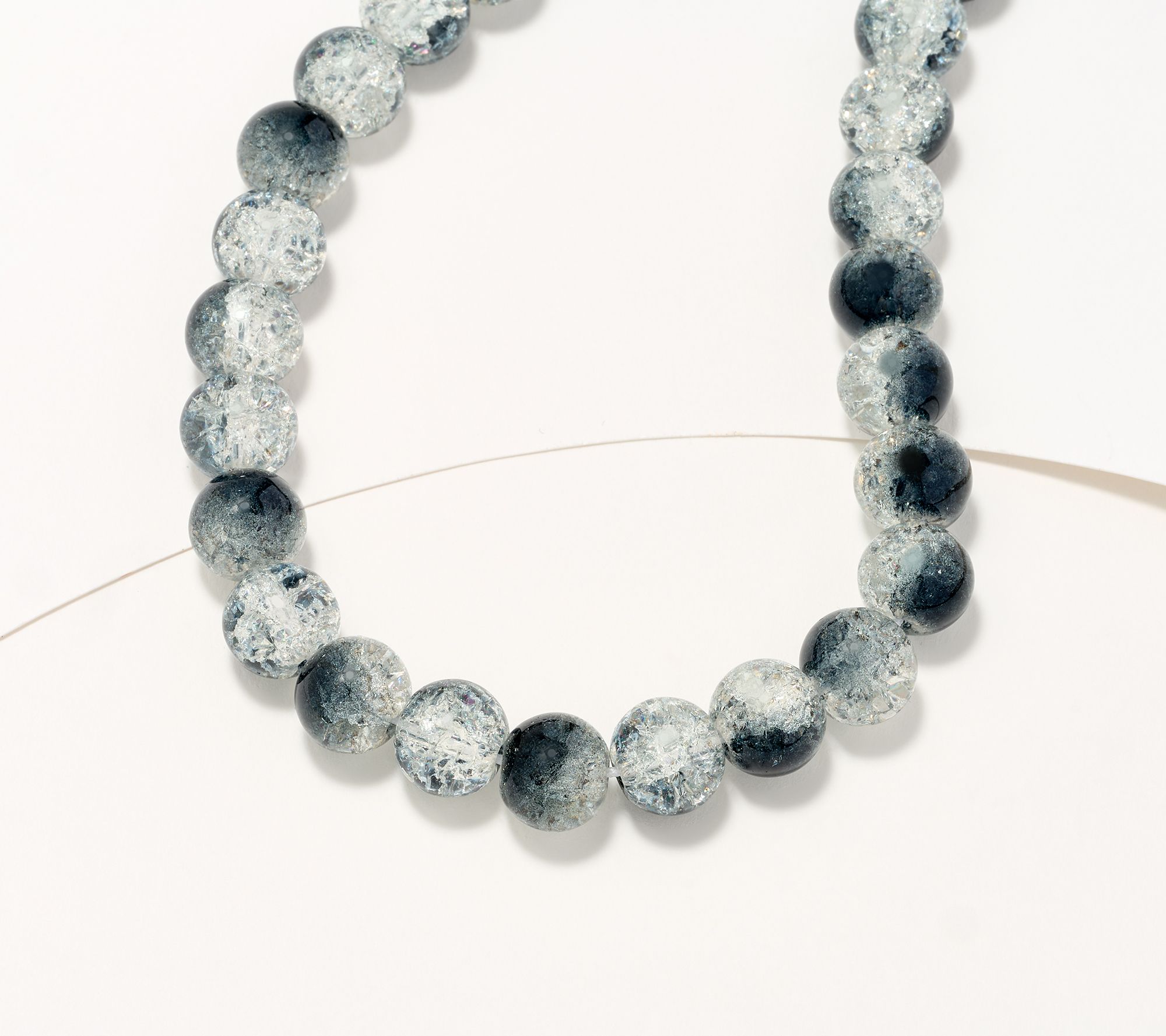 "As Is" Joan Rivers Crackle Bead 16-3/4" Necklace