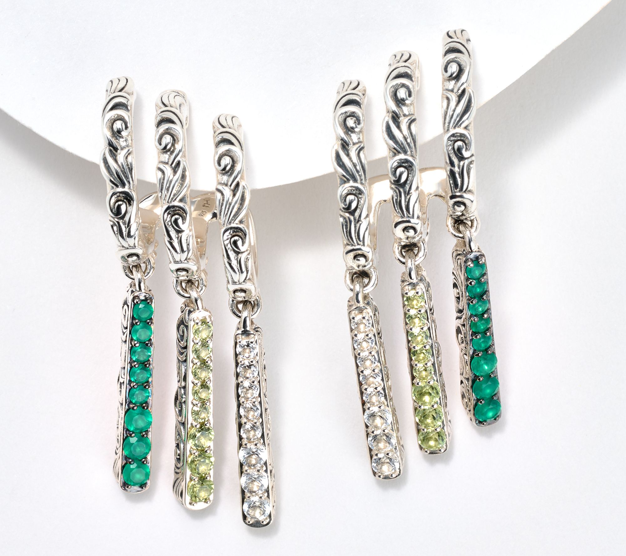 Third Person Sterling Silver Wild Child Triple Hoop Earrings