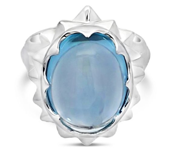 Margo Manhattan Sterling Silver Blue Topaz DoraRing