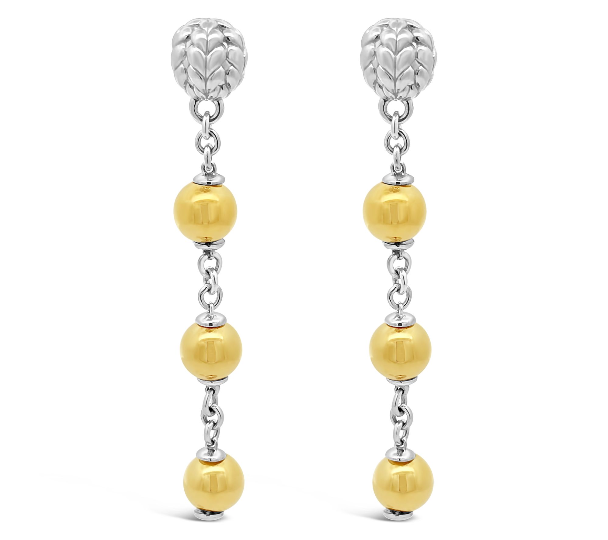 Tiffany Kay Studio Two-Tone Sterling Bead Dangle Earrings