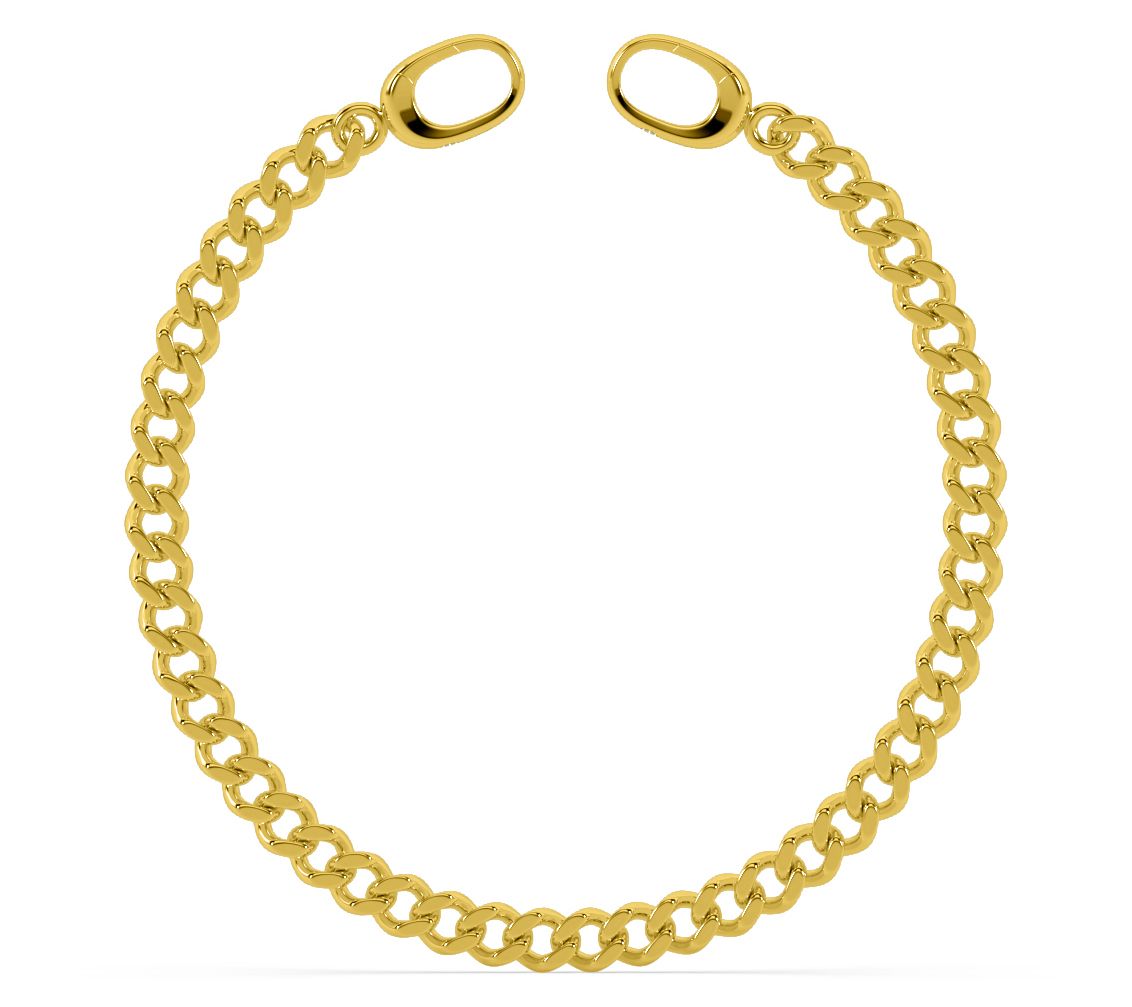 ONI Fine Jewelry Sterling Silver Baby Cuban Link Bracelet