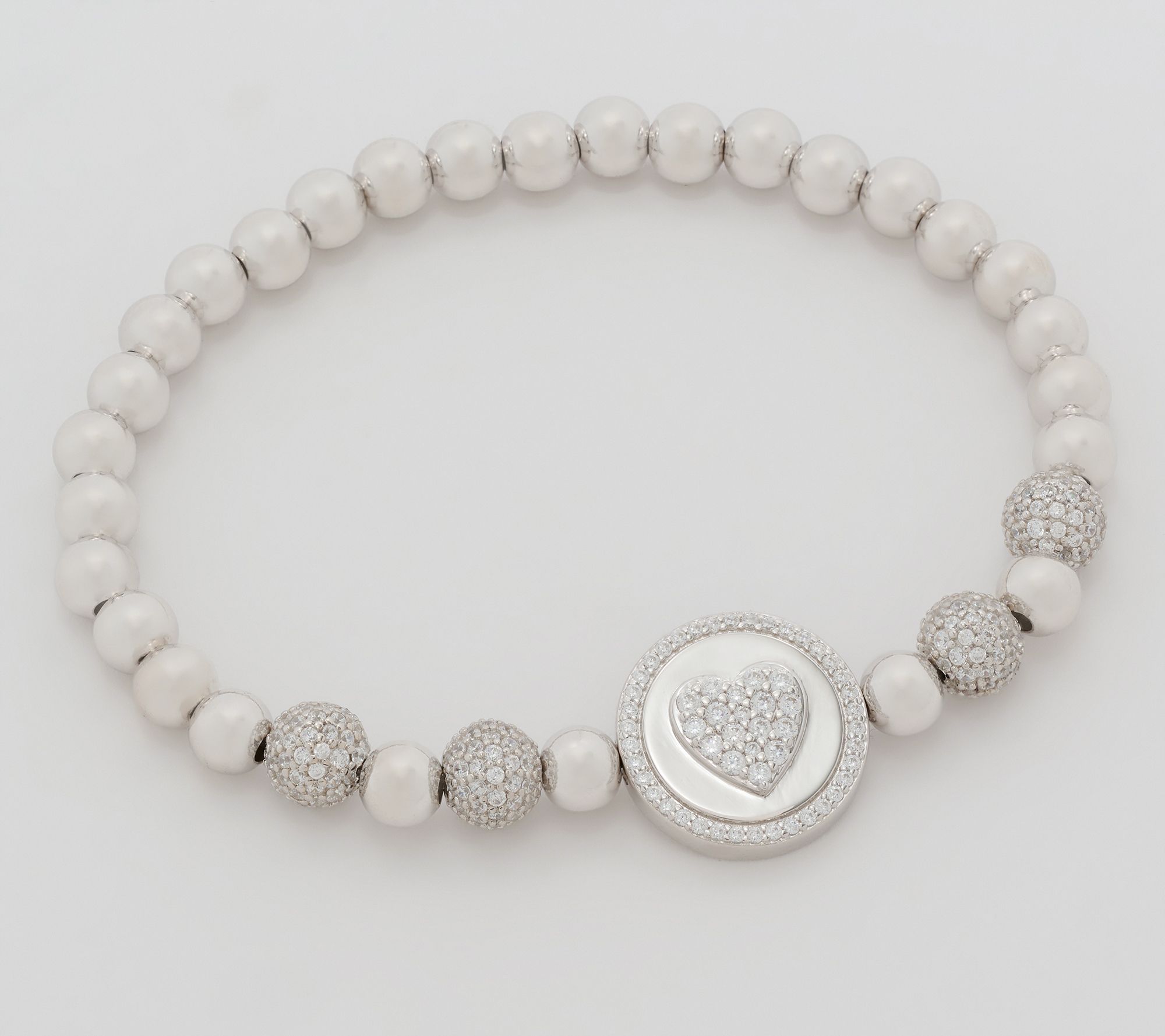 Diamonique x Kathy Levine Dream Girl Stretch Bracelet, Sterl