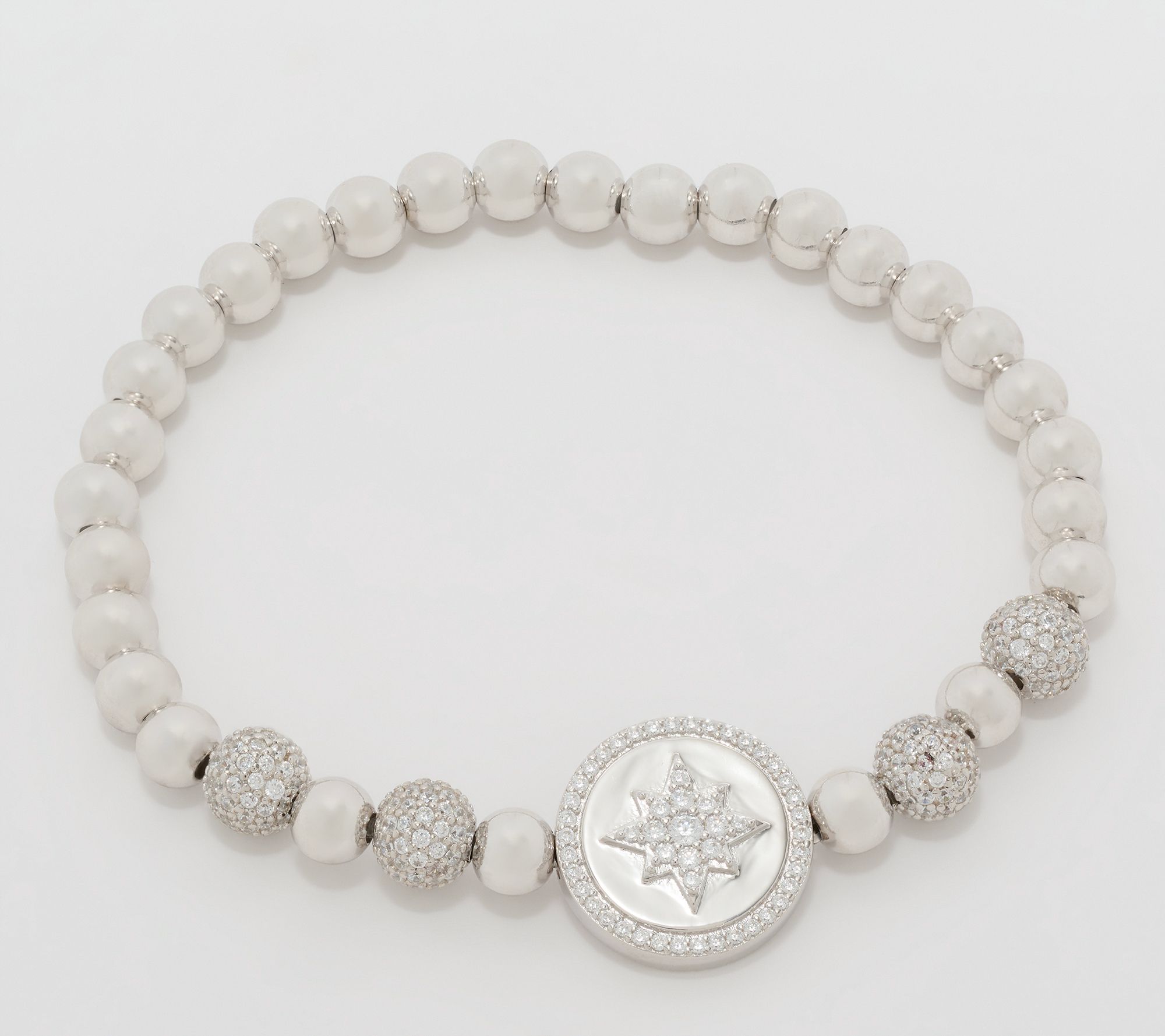 Diamonique x Kathy Levine Dream Girl Stretch Bracelet, Sterl