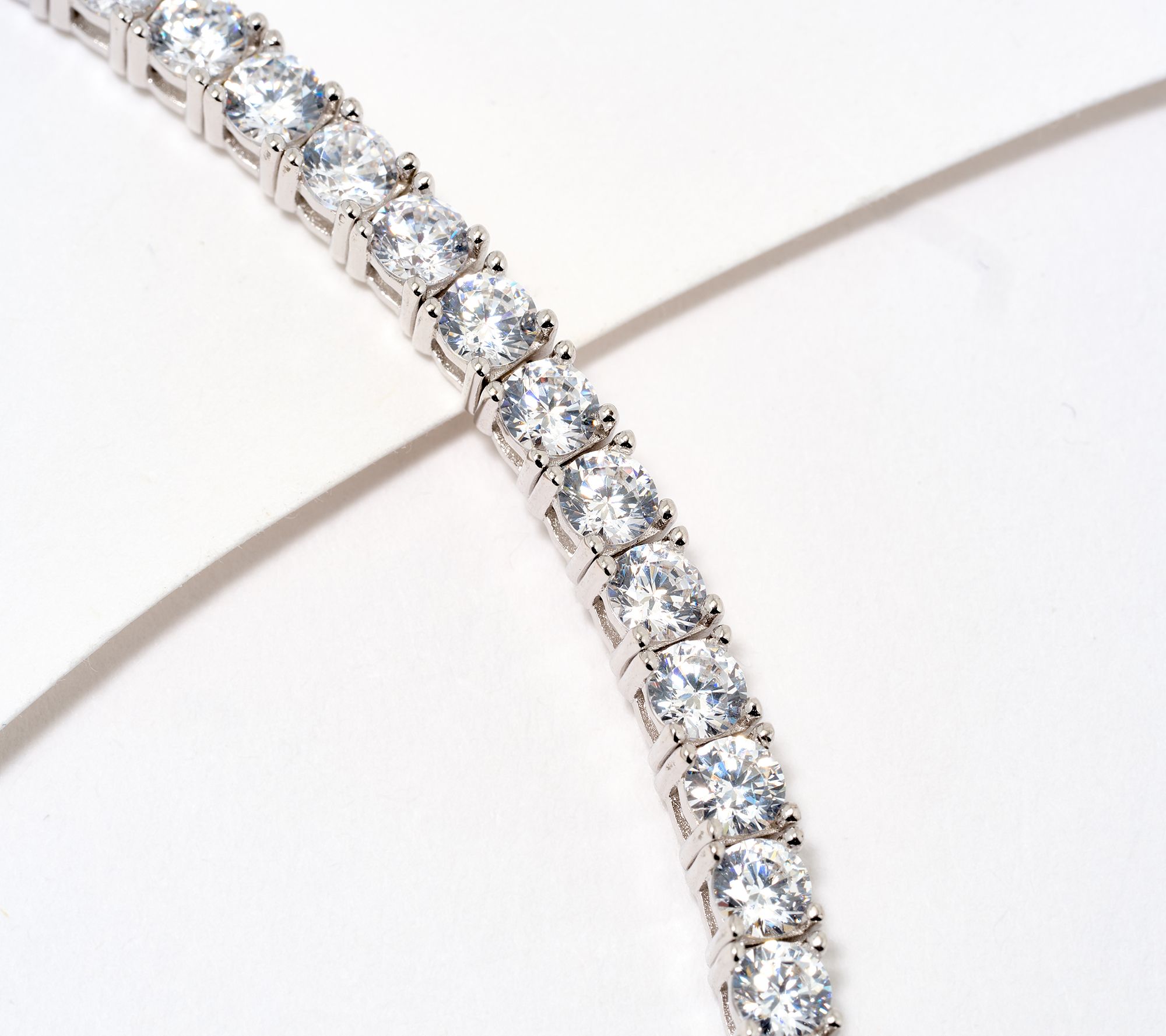 Diamonique Classics 5.40cttw Tennis Bracelet, Sterling Silver