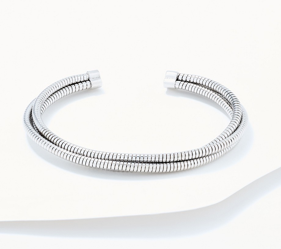 David Markstein Bronze 3 Strand Wrapped Tubogas Cuff Bracelet