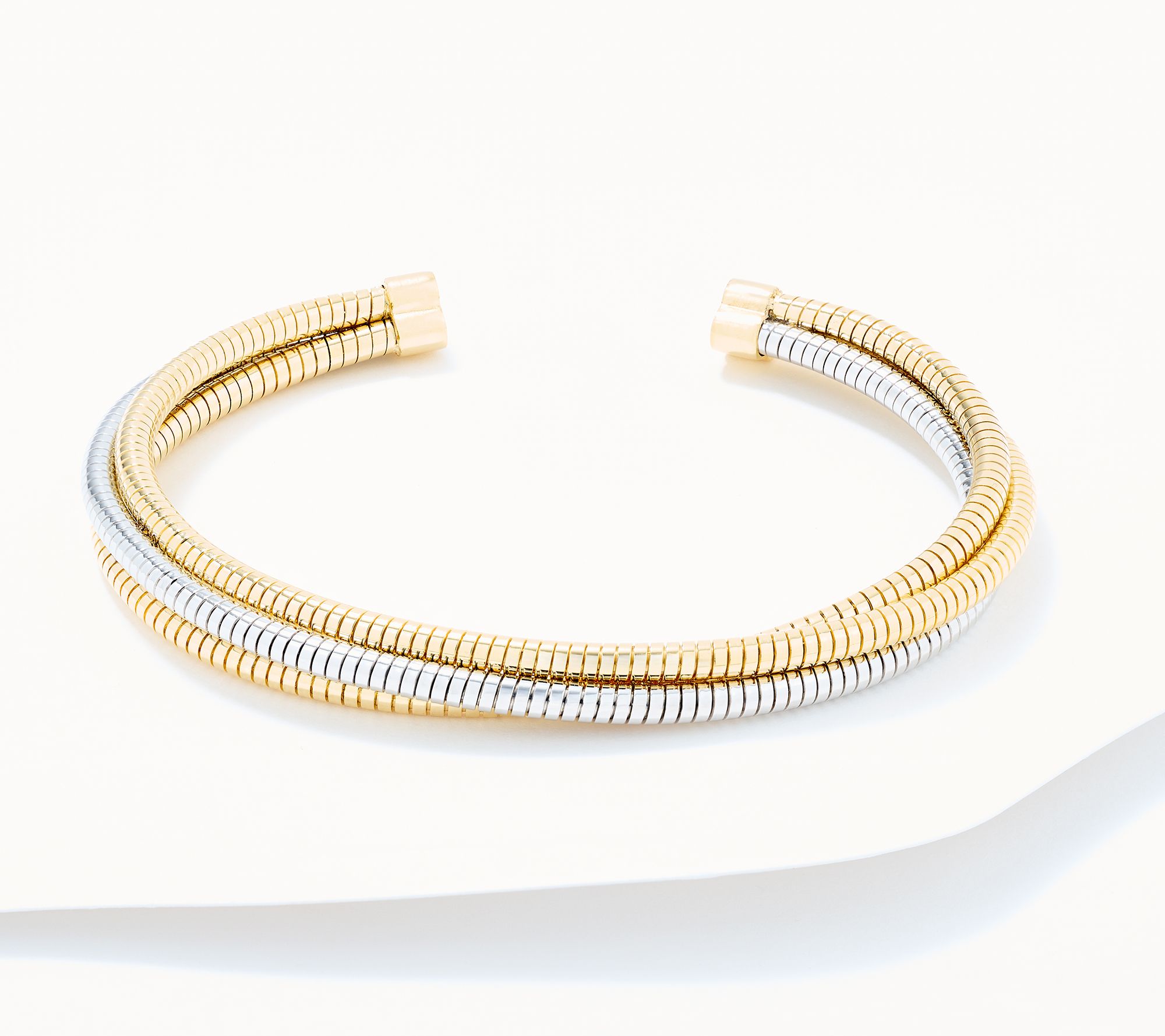 David Markstein Bronze 3 Strand Wrapped Tubogas Cuff Bracelet