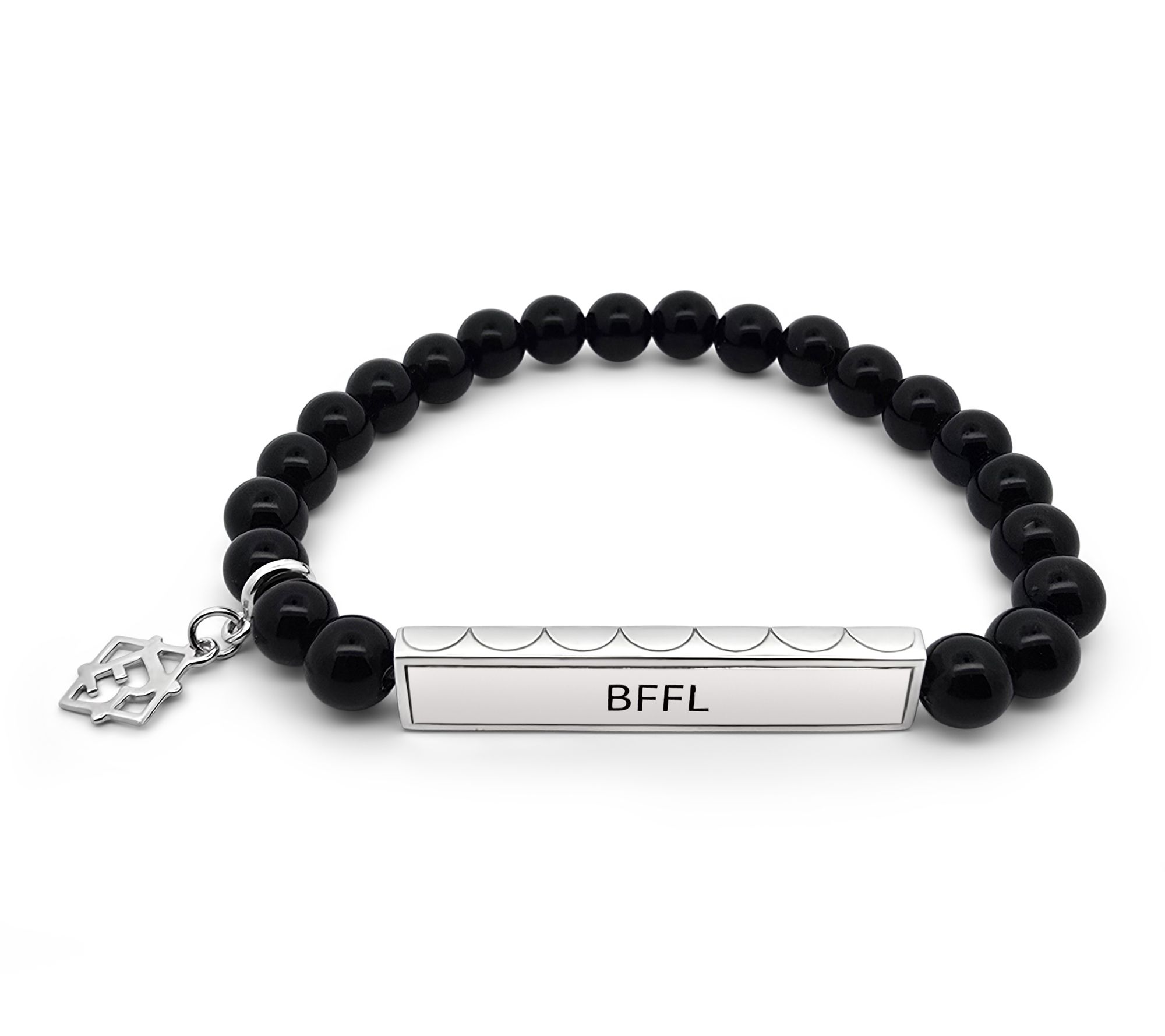 Elyse Ryan Sterling Onyx Best Friends For LifeBracelet