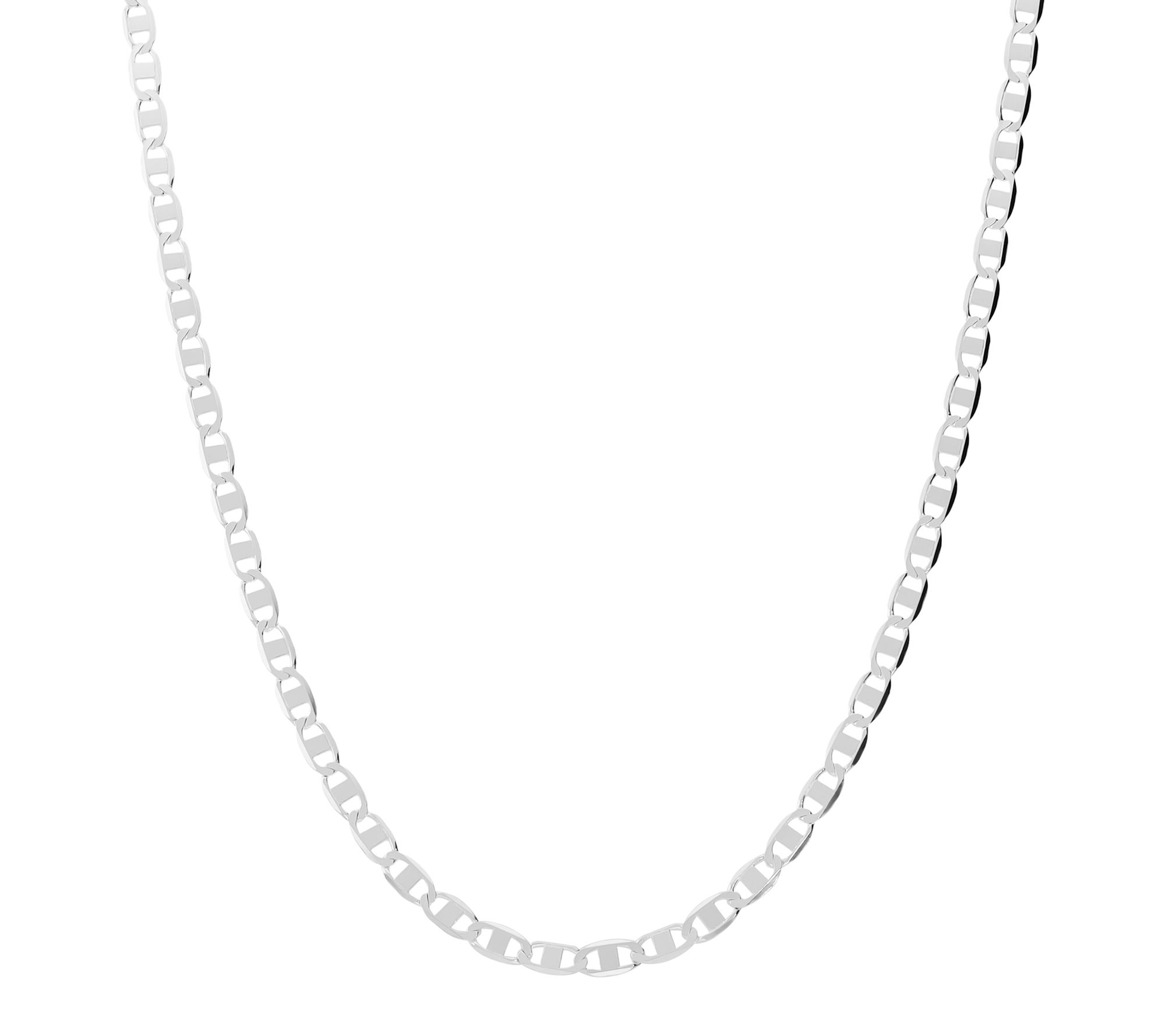 UltraFine 950 Silver 24" Magnetic Mariner LinkChain Necklace