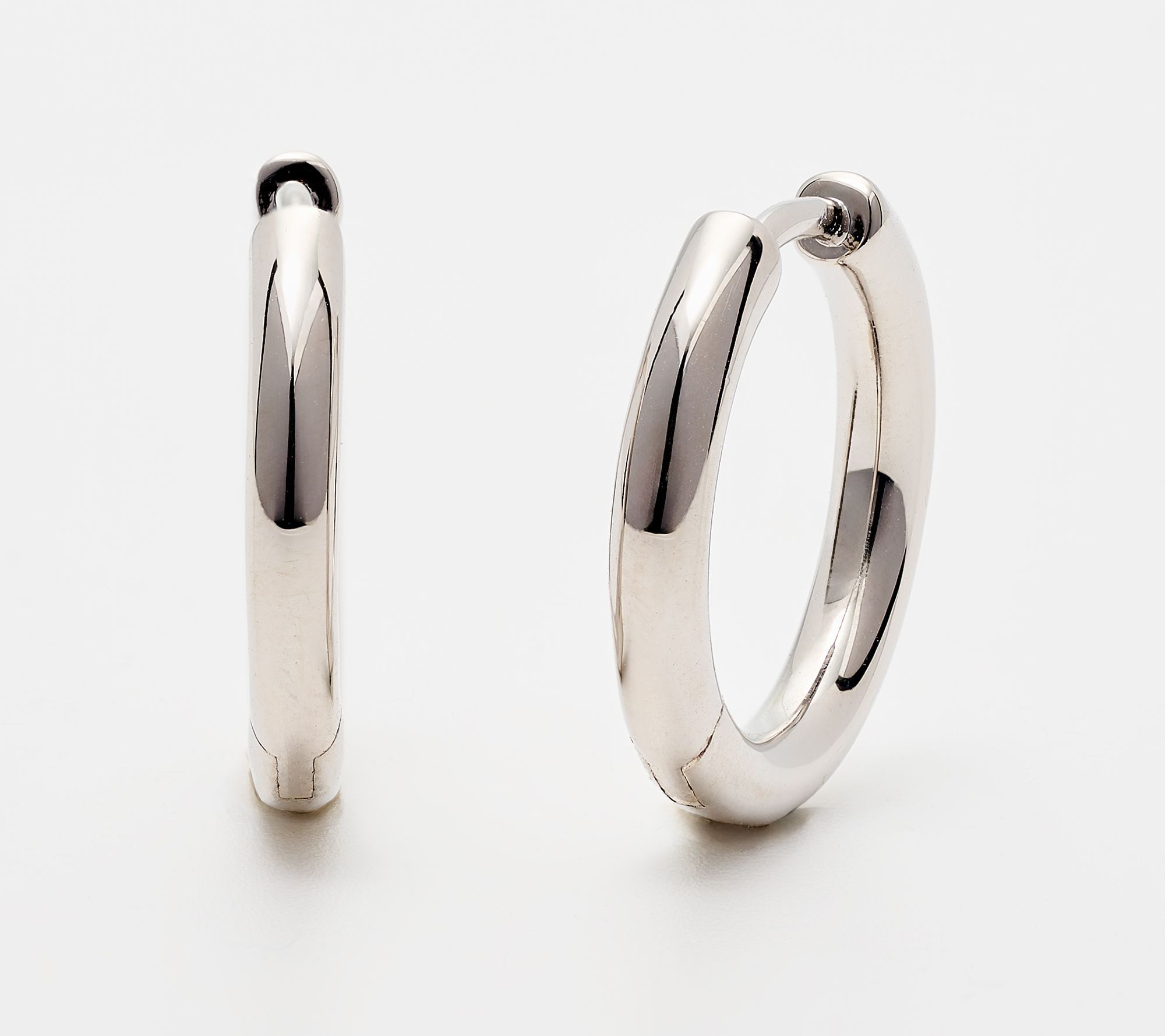 David Markstein Bronze Hinged Pierced Hoop Earrings