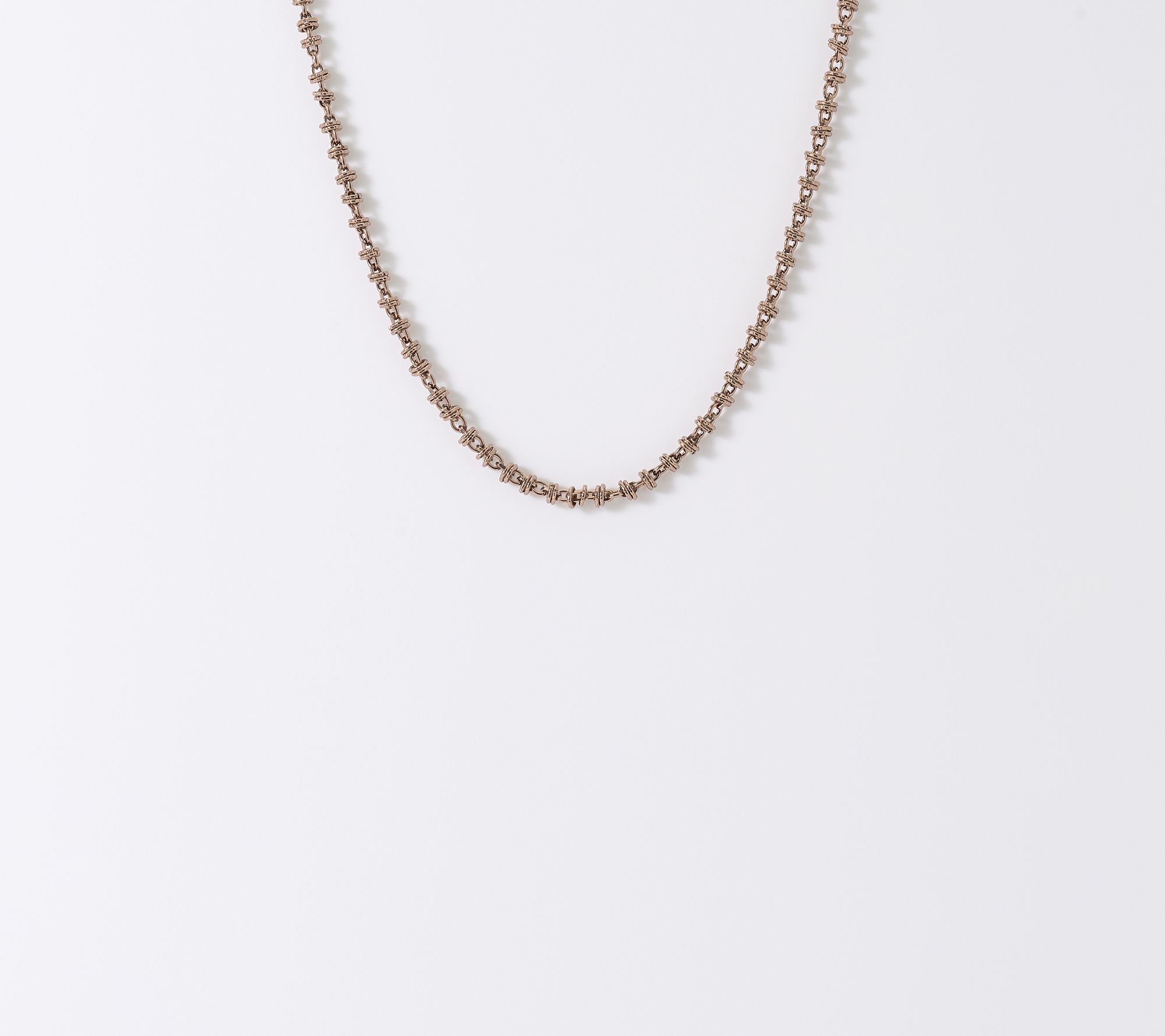 David Markstein Bronze Status Link Necklace, 16"