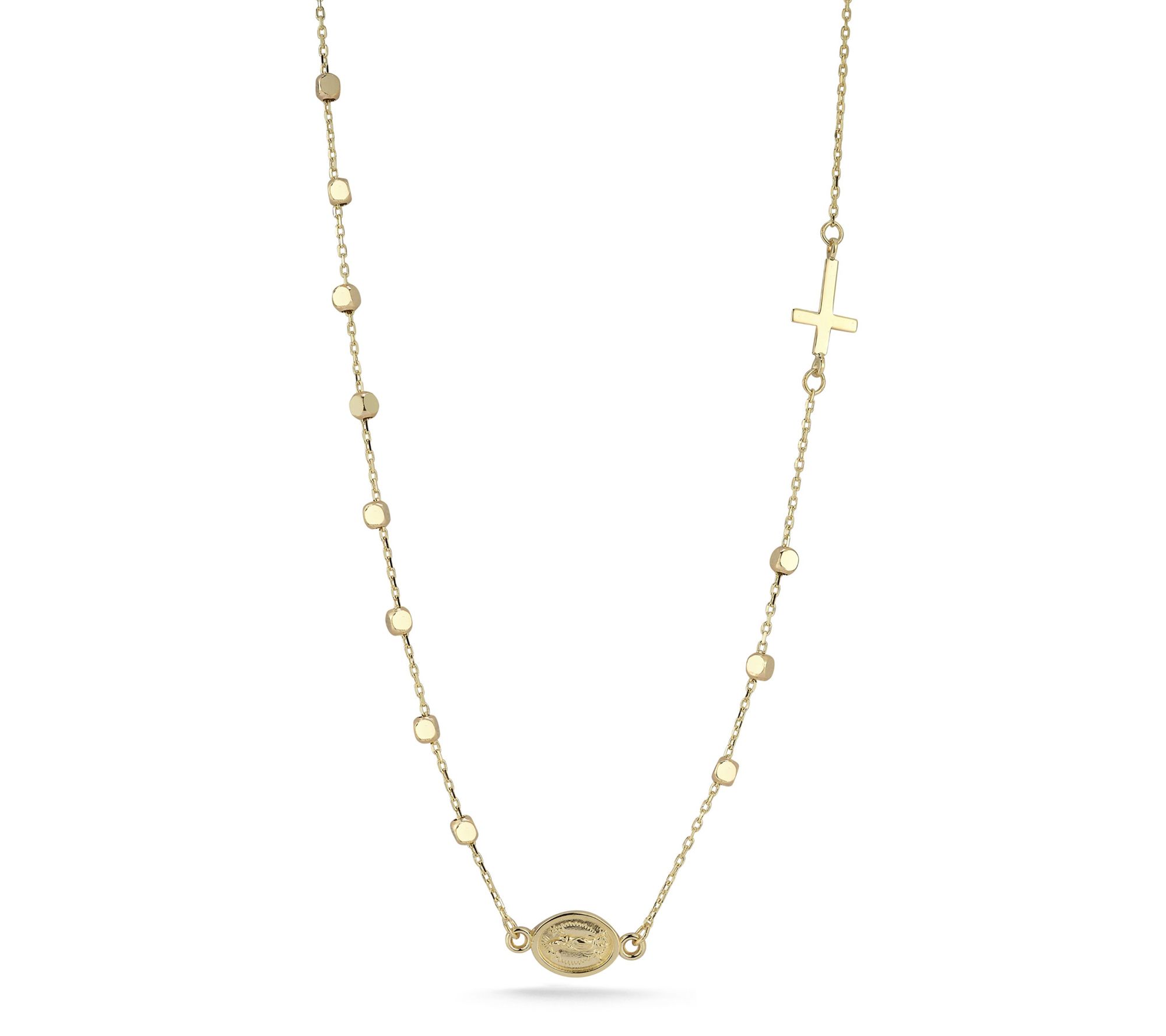 Luminosa Gold Rosary Necklace, 14K