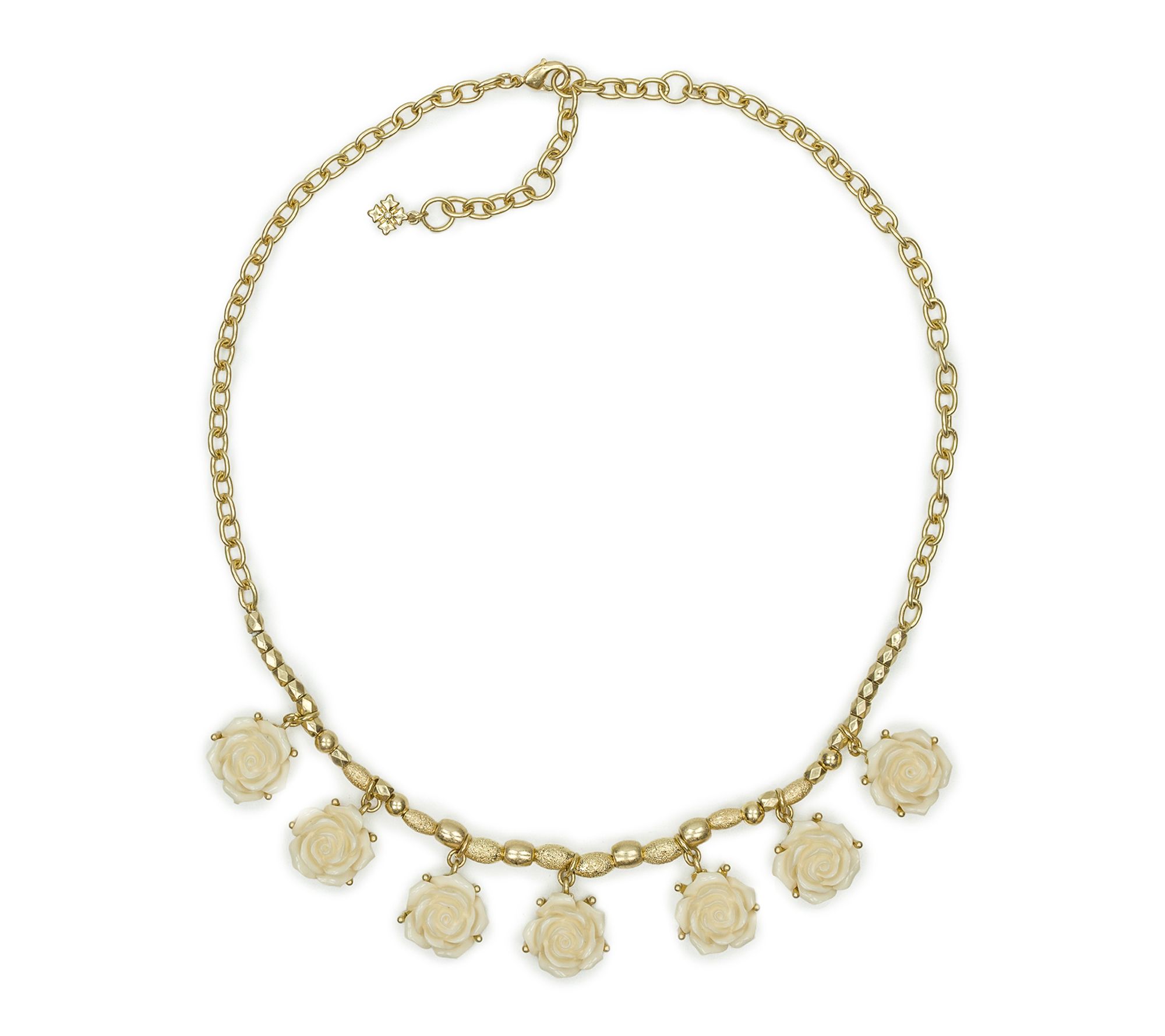 Patricia Nash Rose Garden Collection Rose DropNecklace