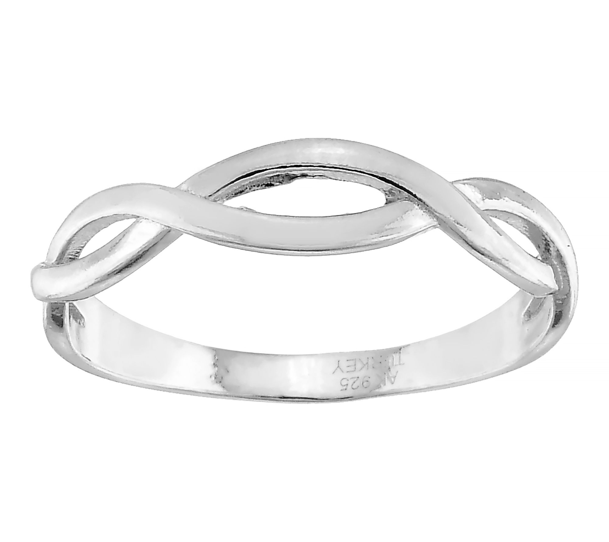 Silver Style Eternity Design Band Ring, Sterling