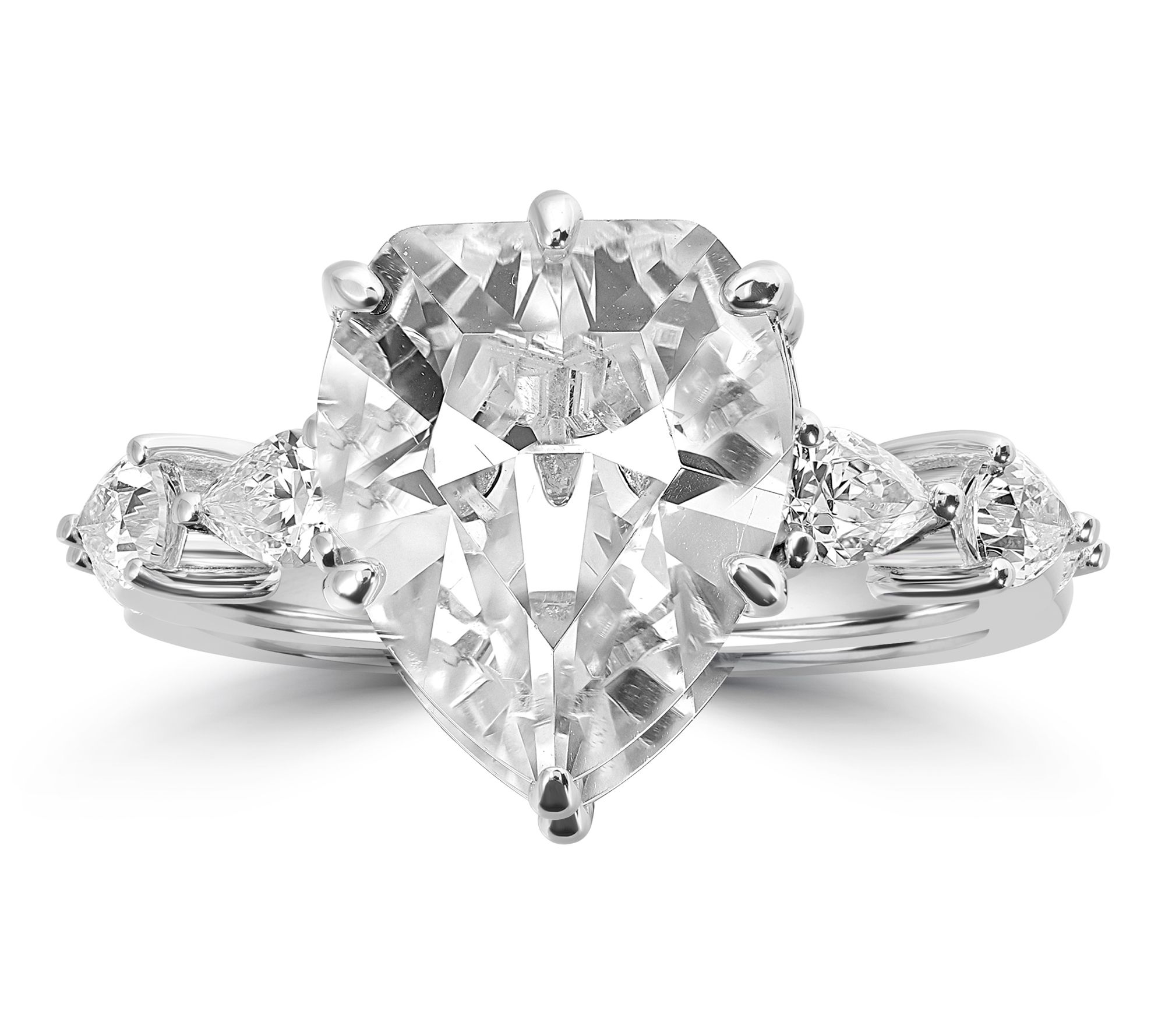  Diamonique x Kathy Levine Lorraine Historic CutRing, Sterling