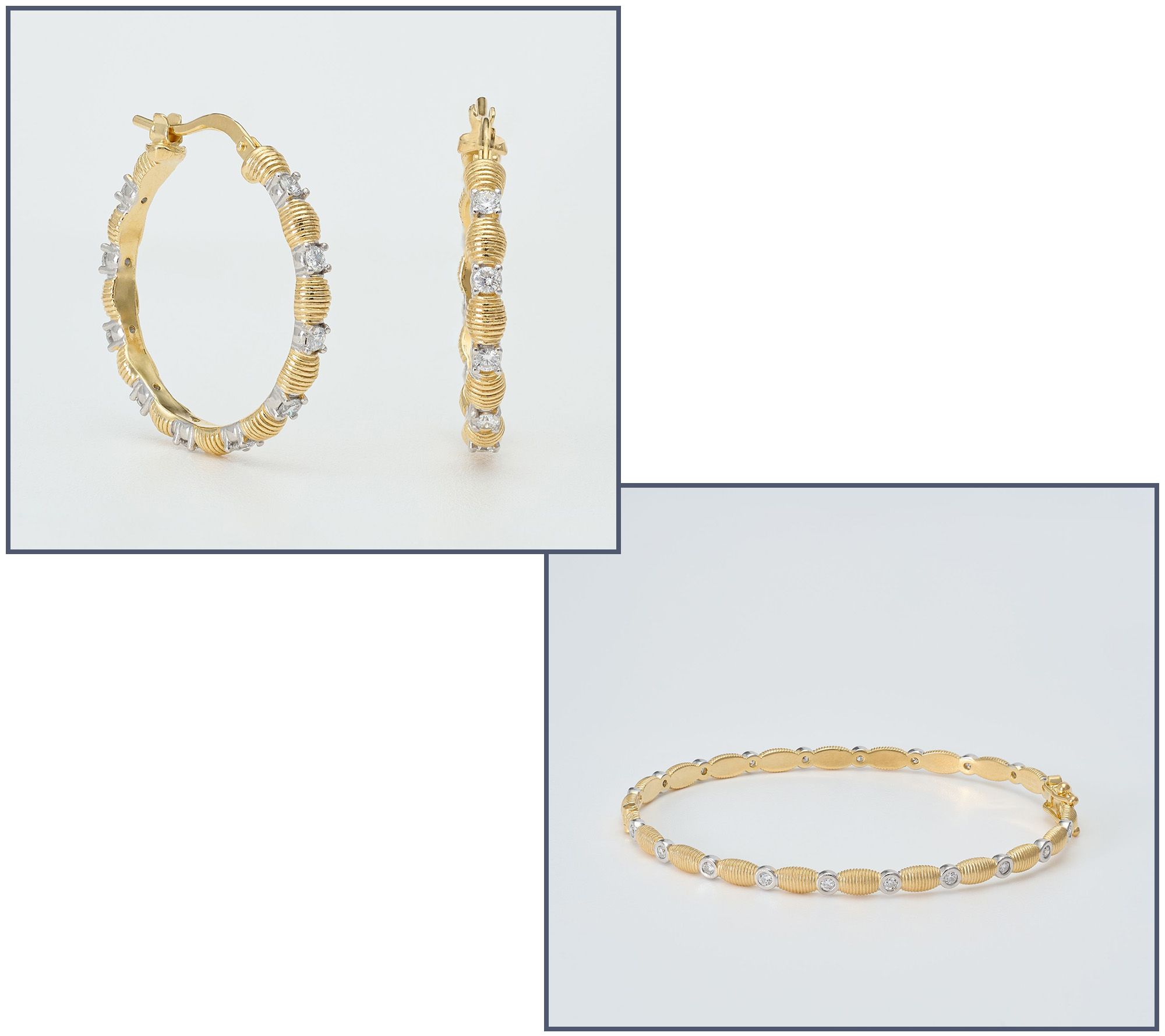 David Markstein Lab Grown Diamond Couture Station Bangle/