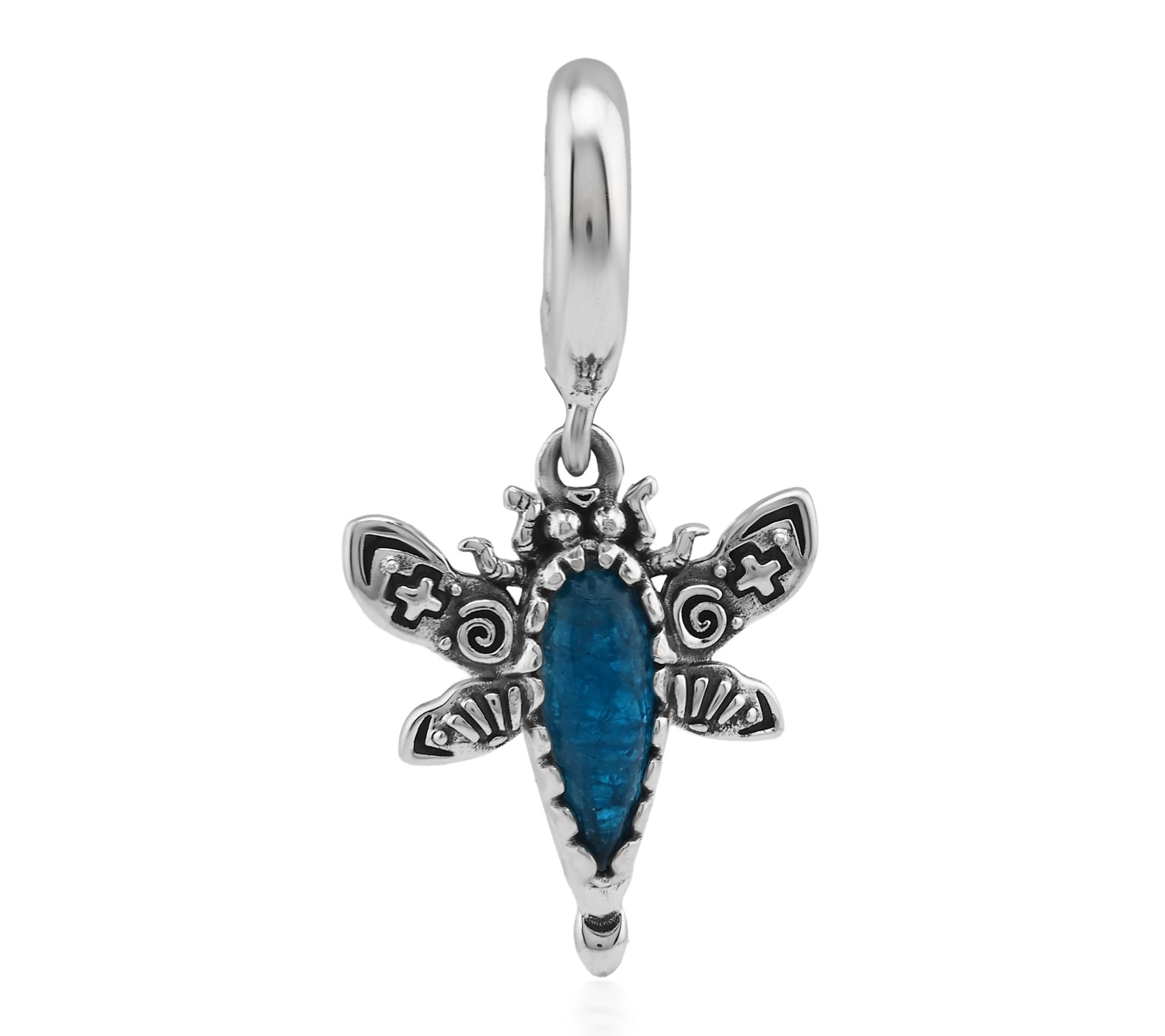 American West Sterling Apatite Dragonfly Charm