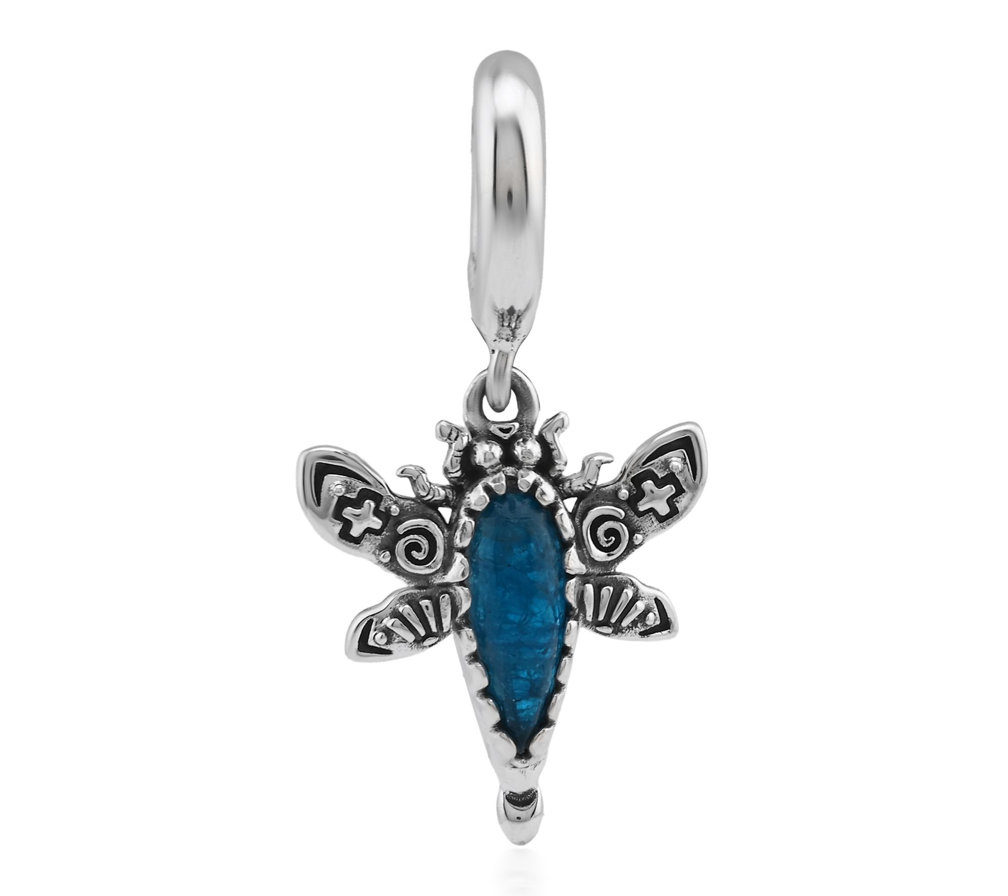 American West Sterling Apatite Dragonfly Charm