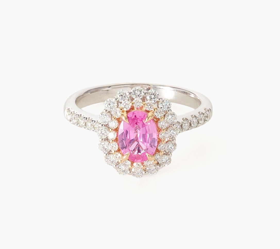 Color by Jeff Moseley 1.25ctw Pink Sapphire Fancy Ring,14k Gold