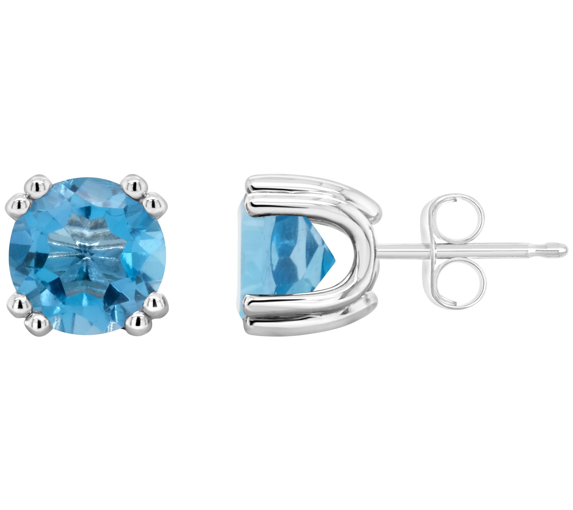 Sterling Choice of Birthstone 7.0mm Round StudEarrings