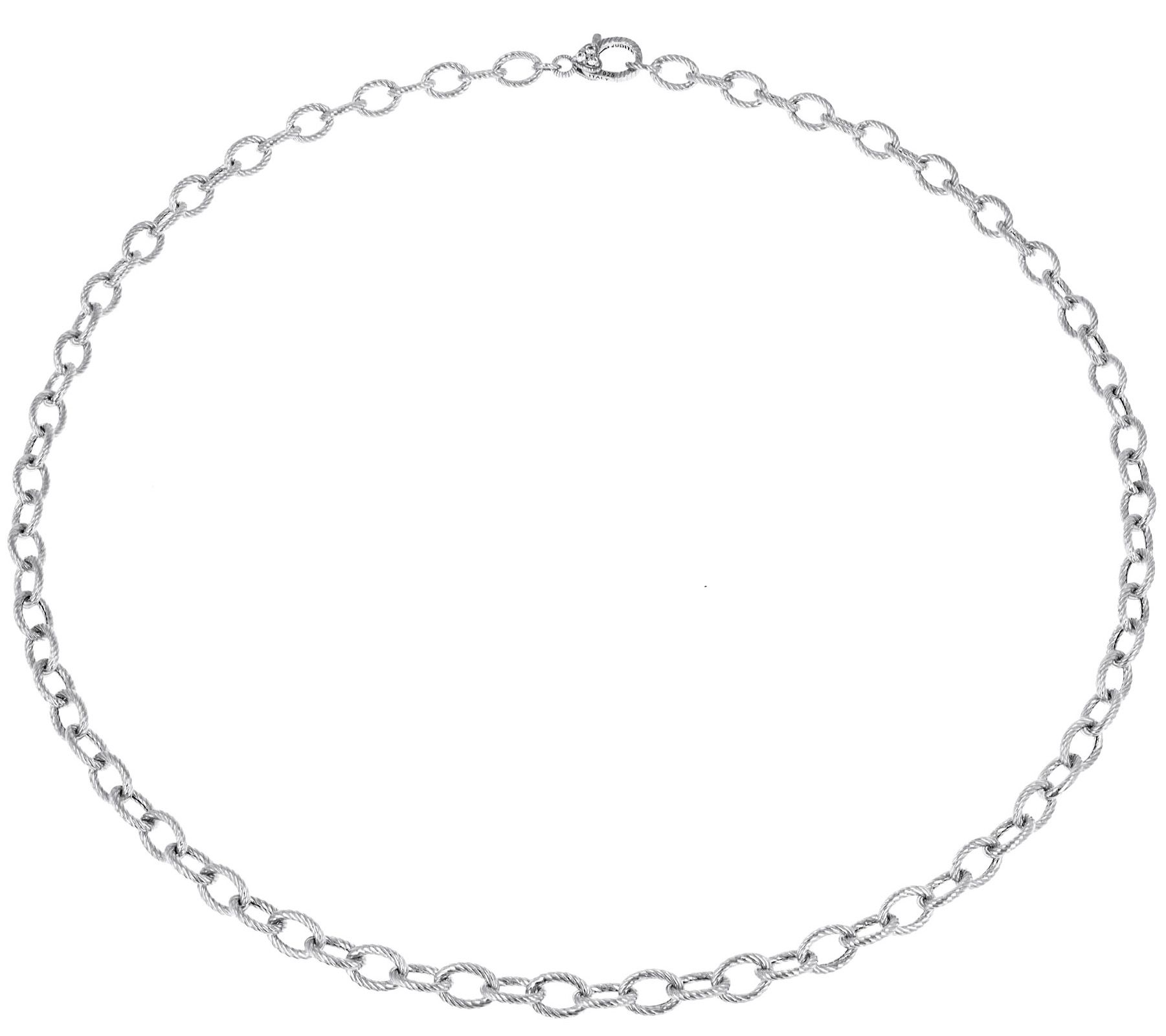 JUDITH Classic Verona Sterling Oval Link 36